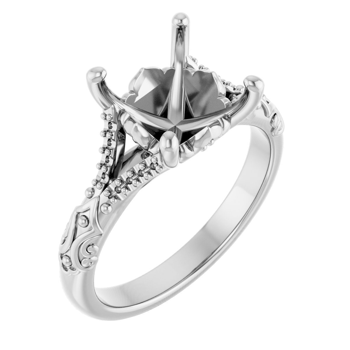 Solitaire Sculptural Engagement Ring