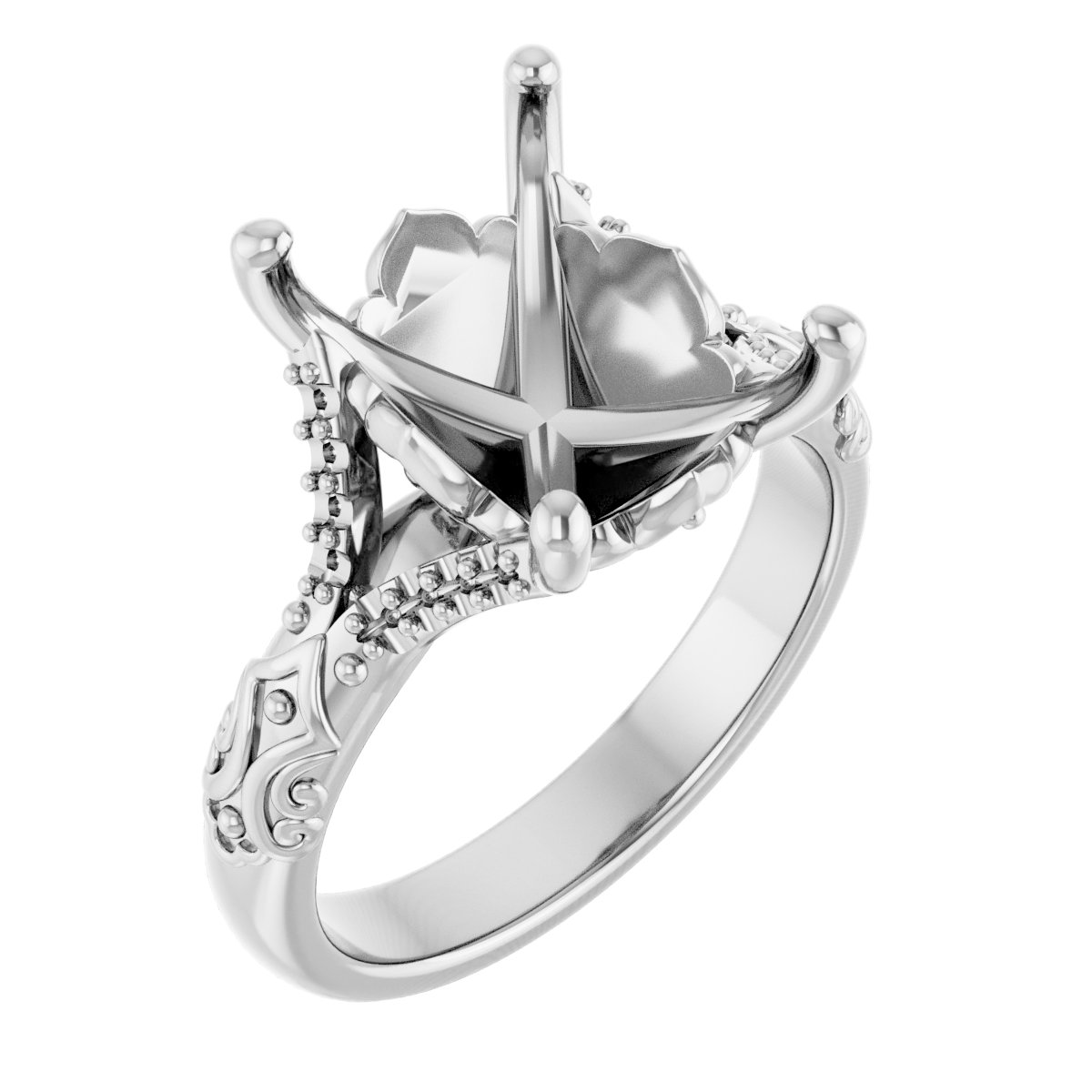 Solitaire Sculptural Engagement Ring