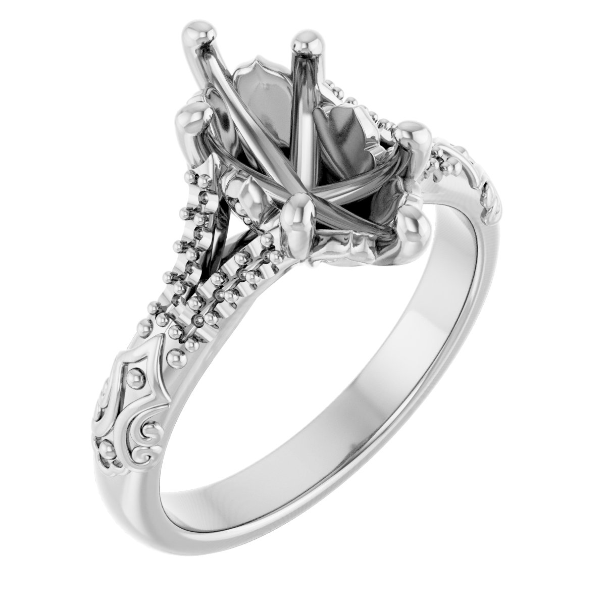 Solitaire Sculptural Engagement Ring