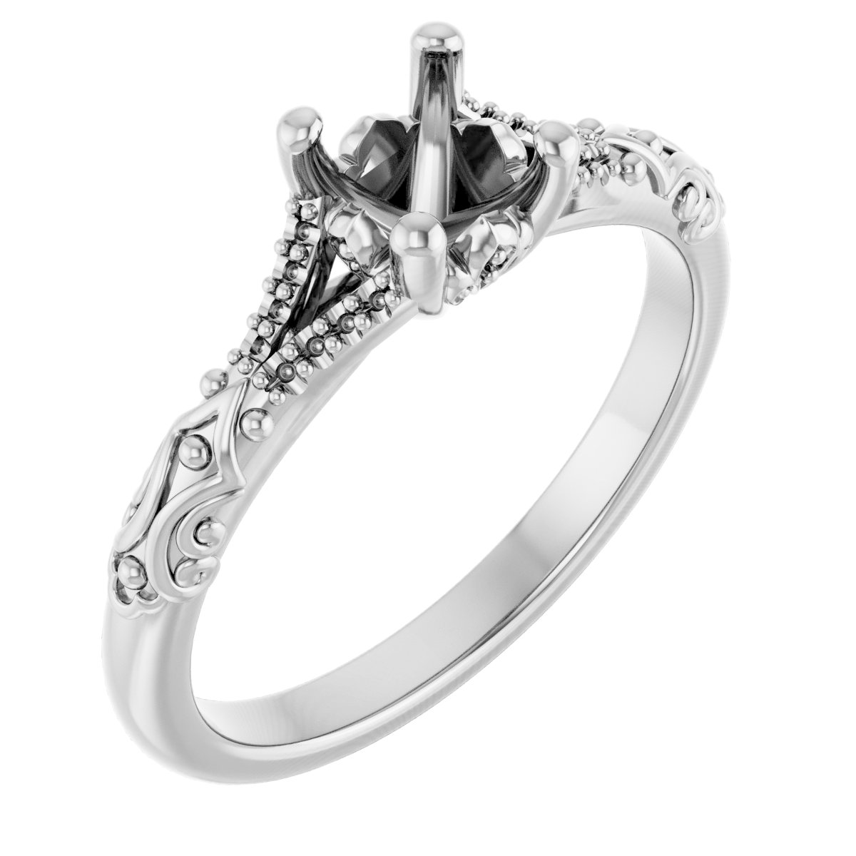Solitaire Sculptural Engagement Ring