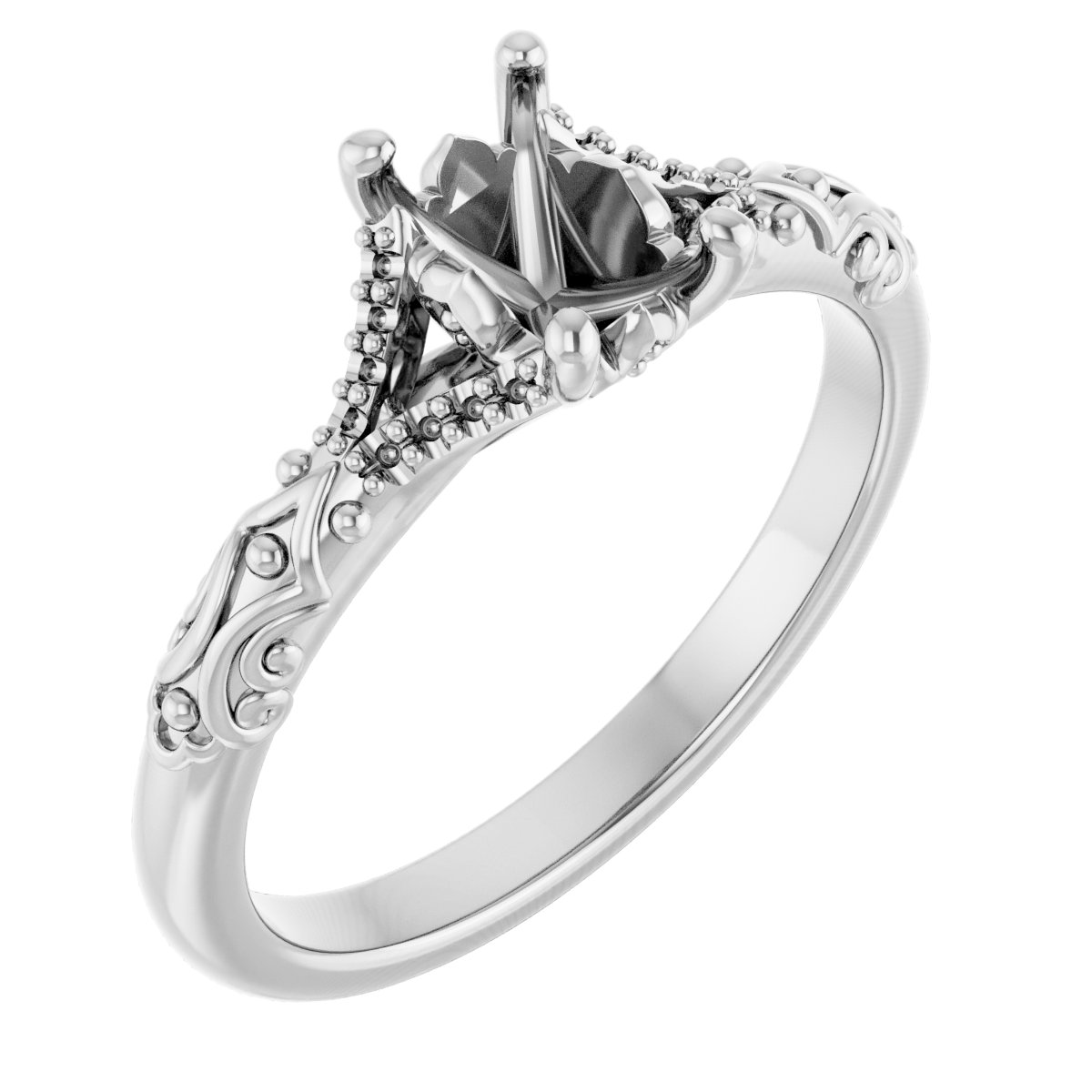 Solitaire Sculptural Engagement Ring