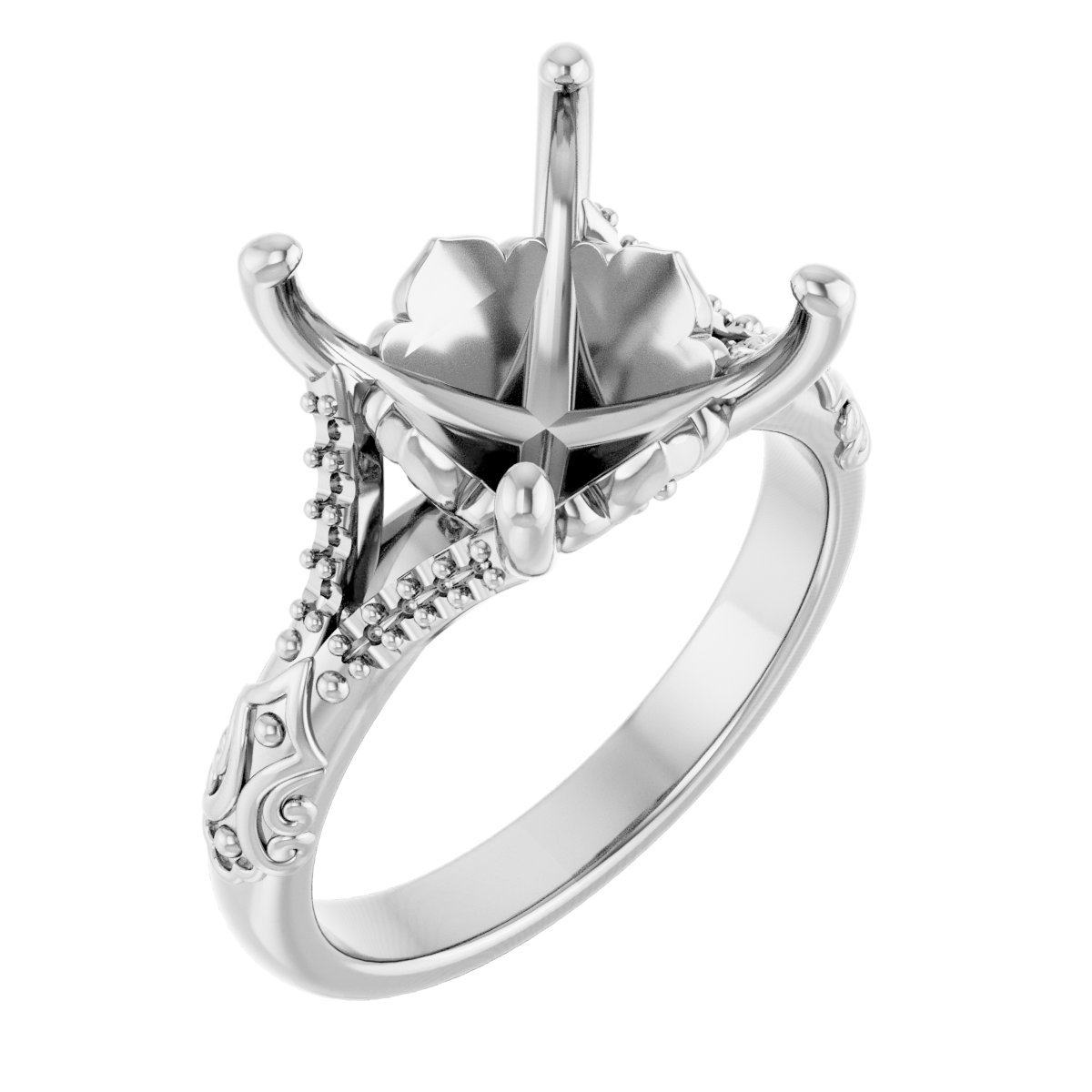 Solitaire Sculptural Engagement Ring