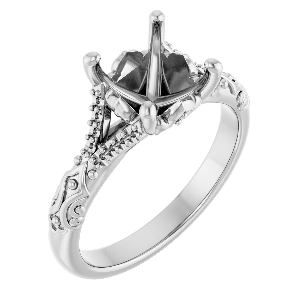 Solitaire Sculptural Engagement Ring