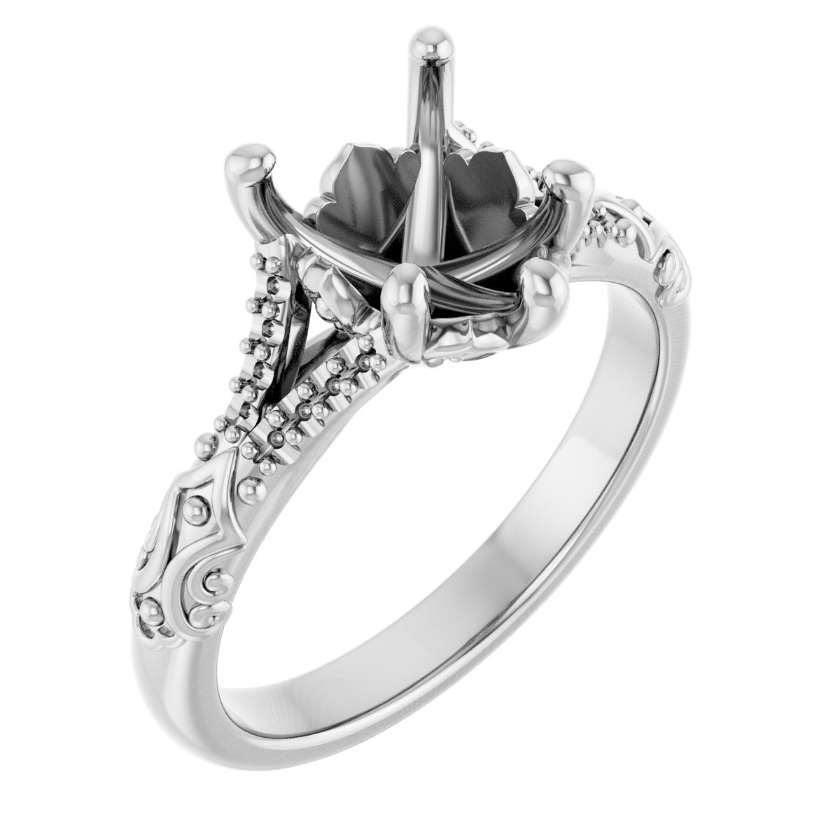 Solitaire Sculptural Engagement Ring