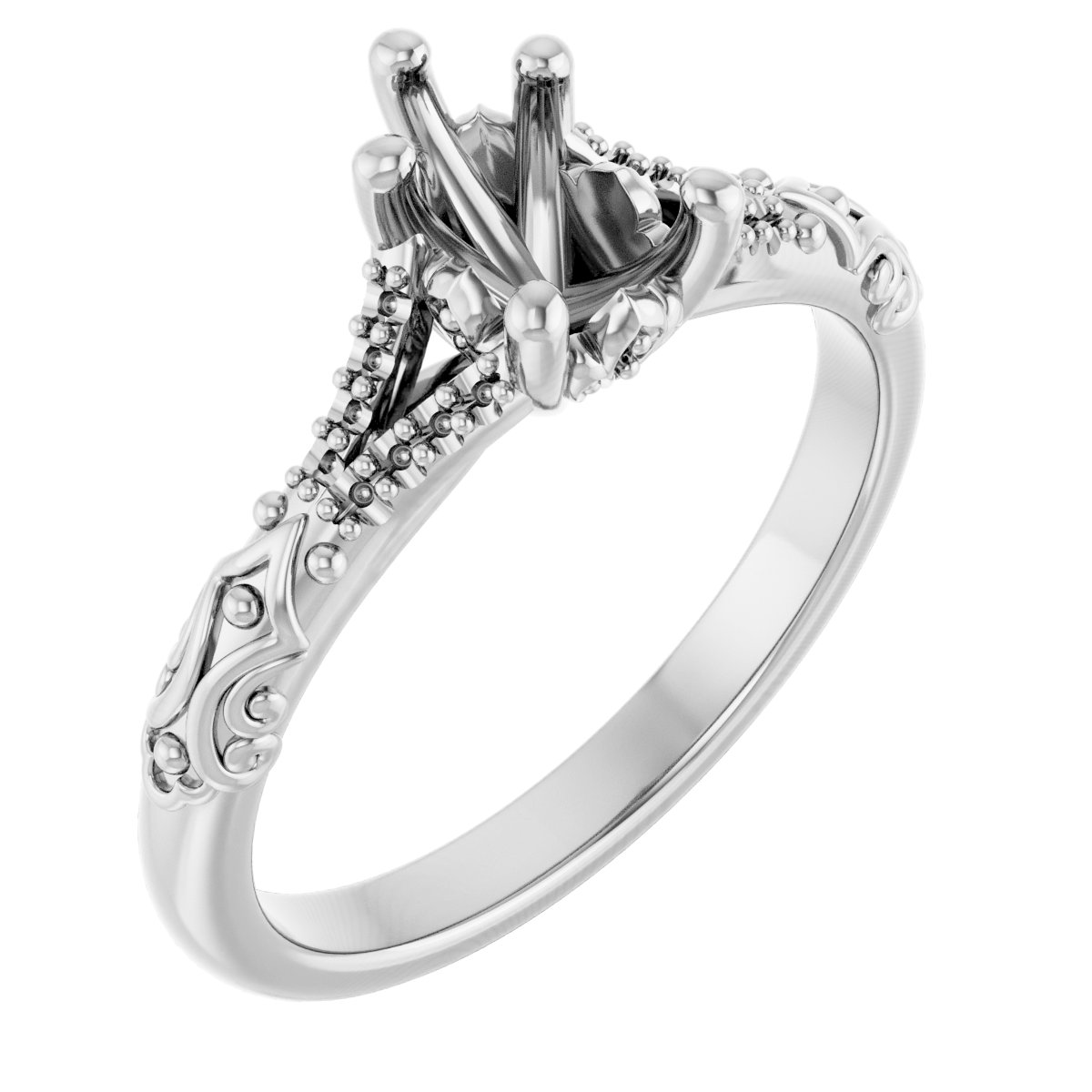 Solitaire Sculptural Engagement Ring