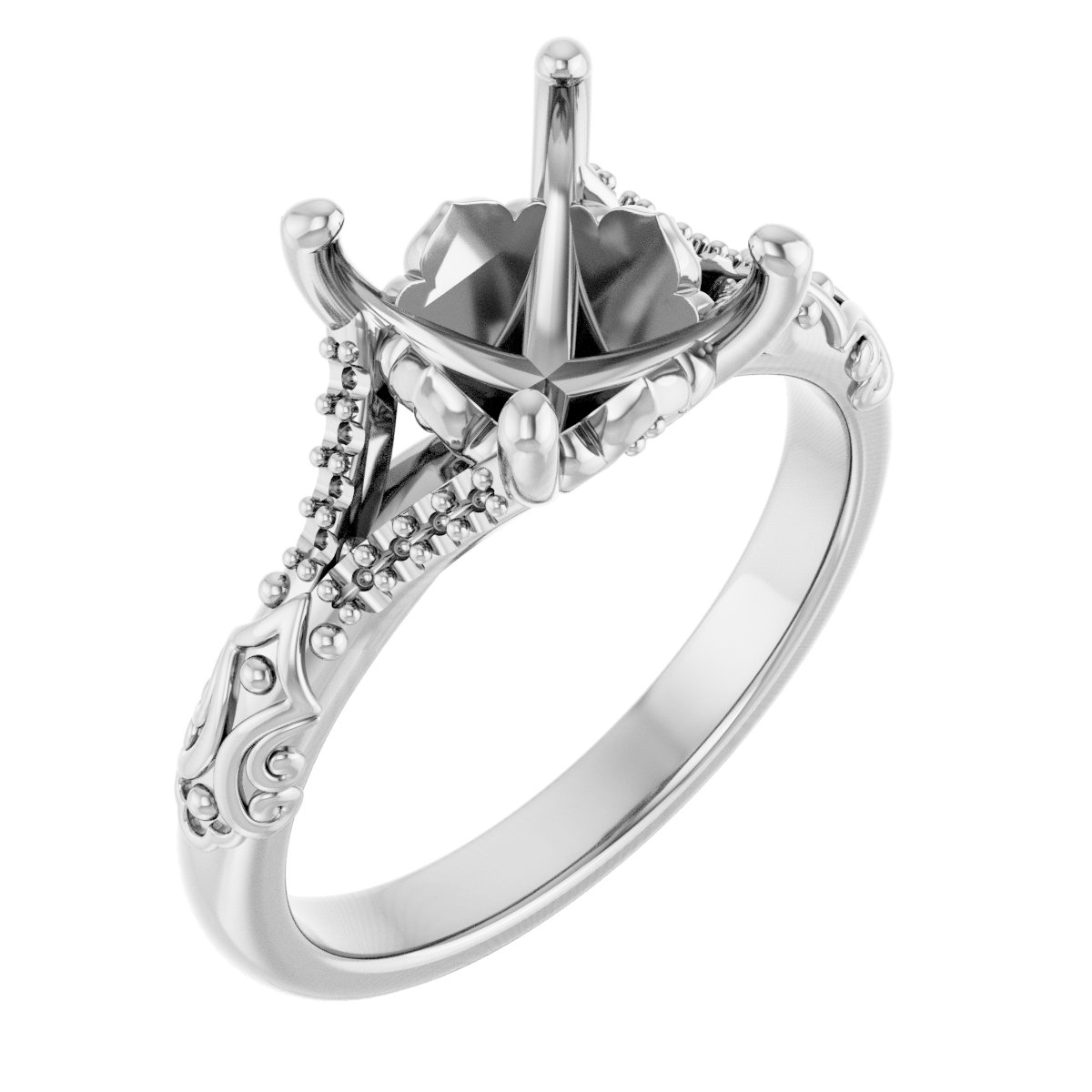 Solitaire Sculptural Engagement Ring