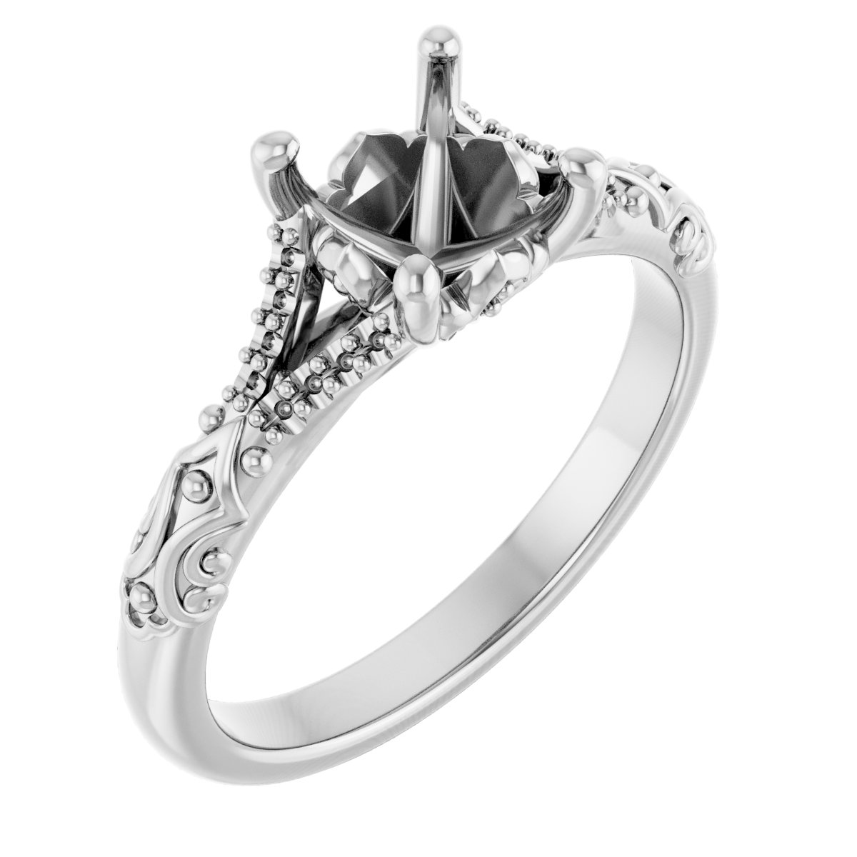 Solitaire Sculptural Engagement Ring