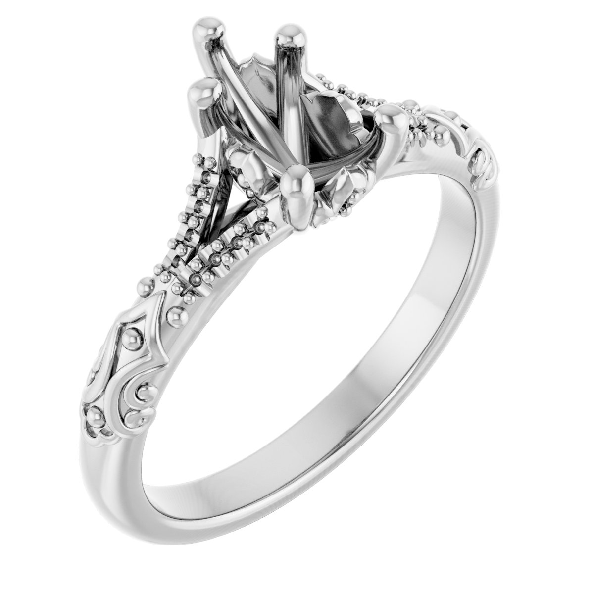Solitaire Sculptural Engagement Ring