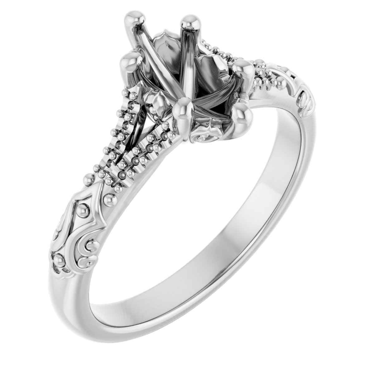 Solitaire Sculptural Engagement Ring