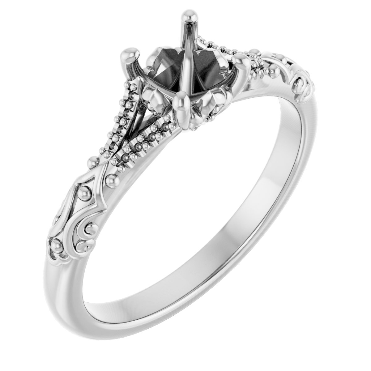 Solitaire Sculptural Engagement Ring