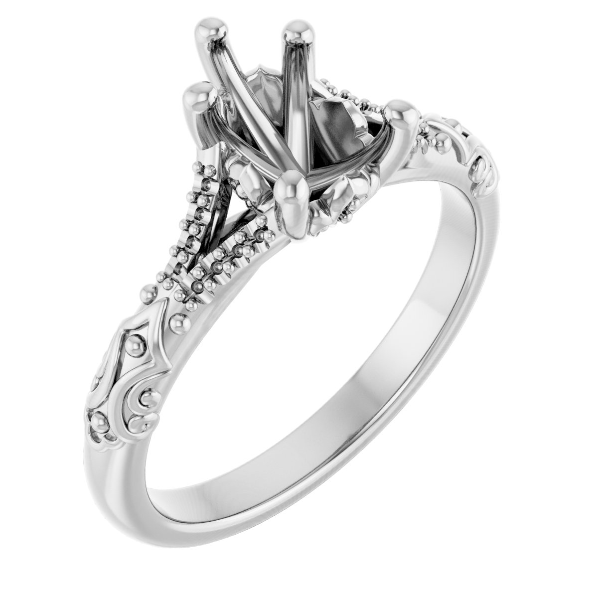 Solitaire Sculptural Engagement Ring