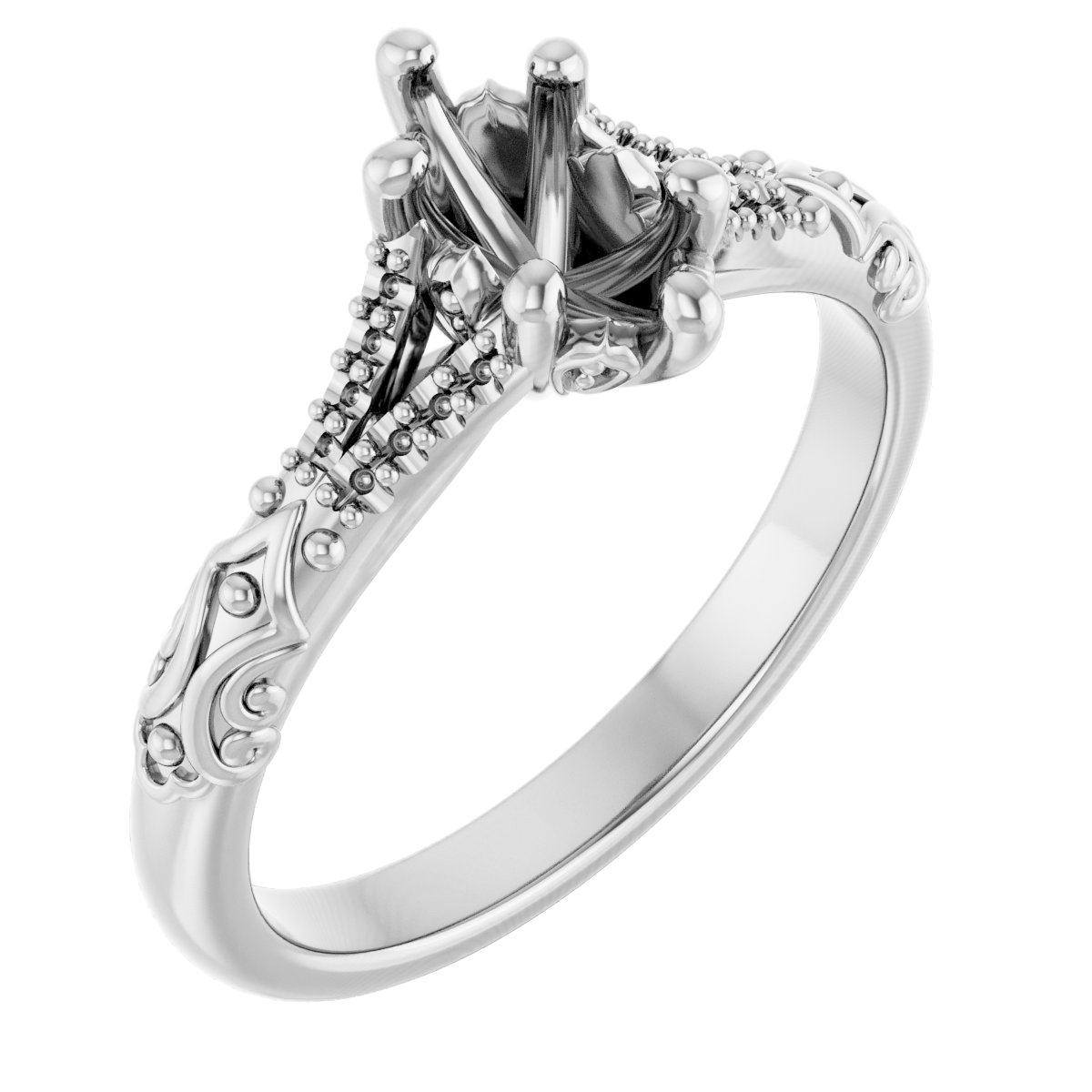 Solitaire Sculptural Engagement Ring