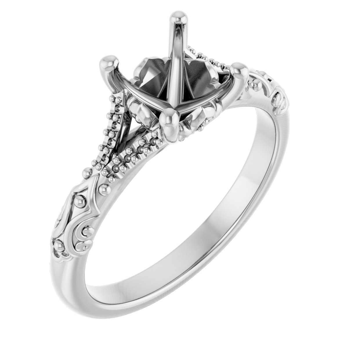 Solitaire Sculptural Engagement Ring