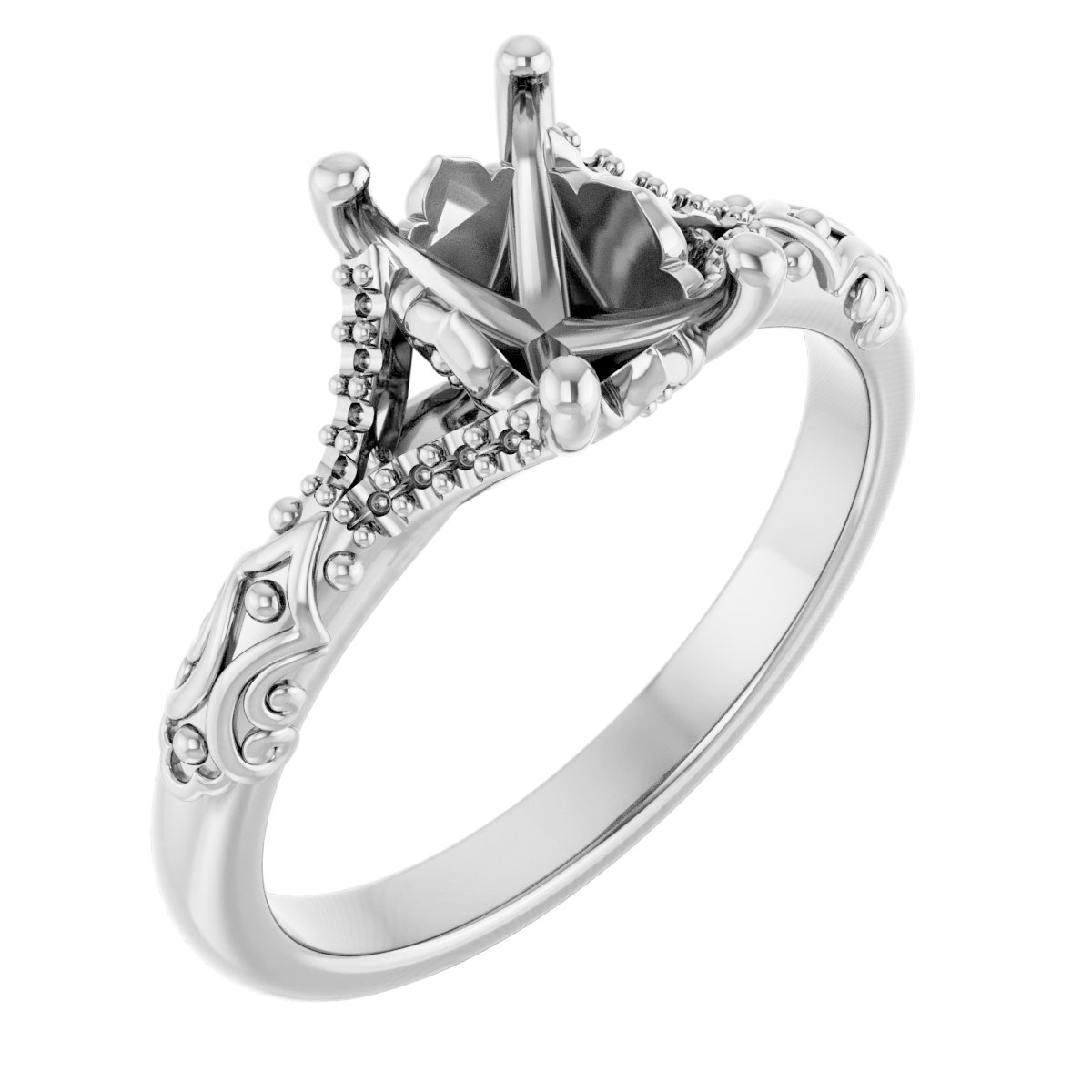 Solitaire Sculptural Engagement Ring