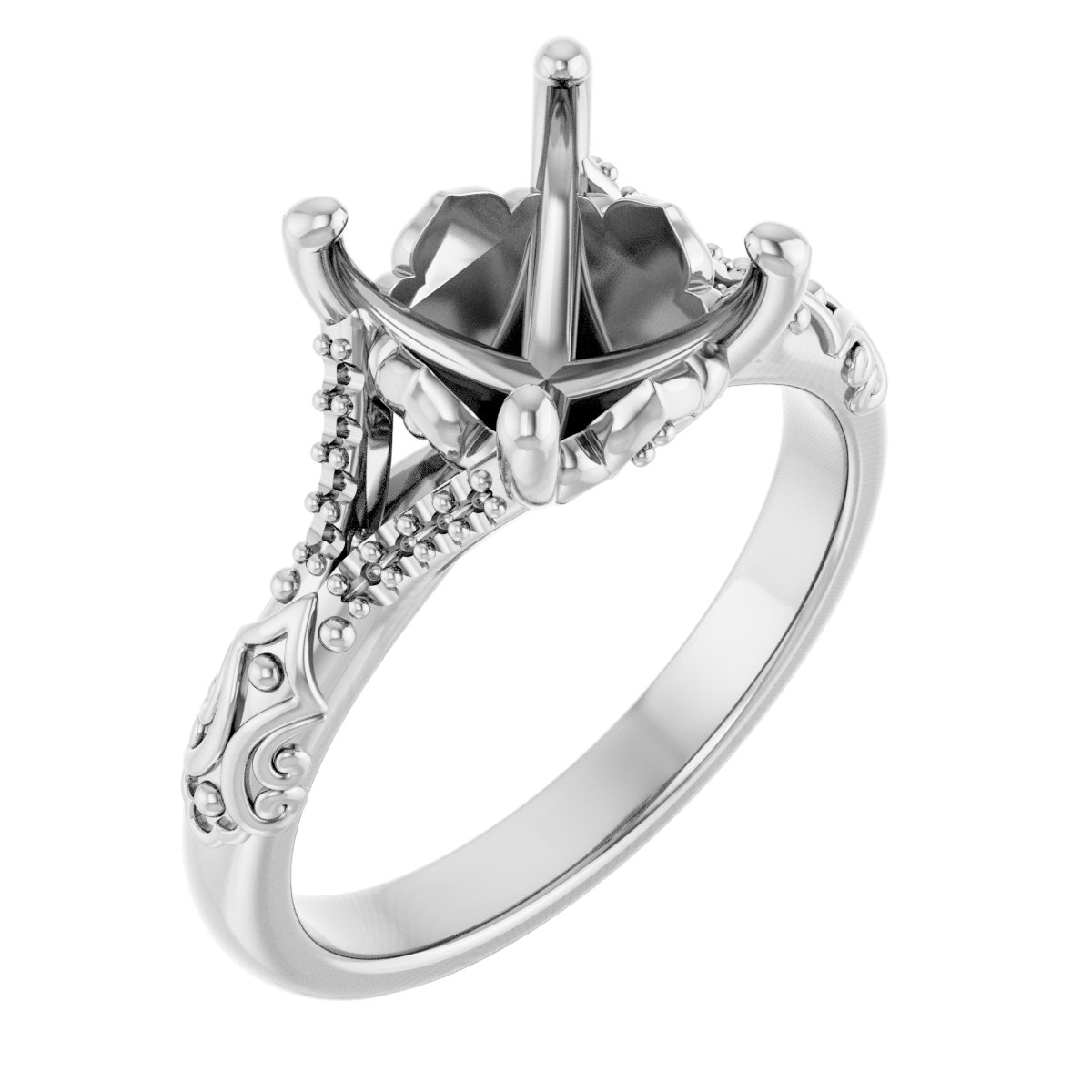 Solitaire Sculptural Engagement Ring