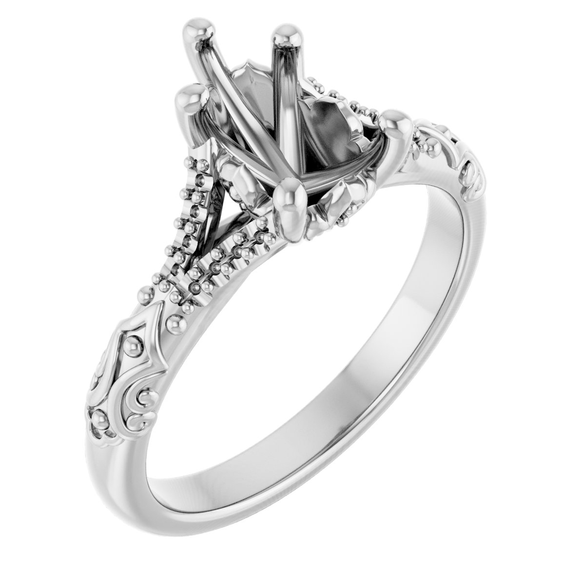 Solitaire Sculptural Engagement Ring