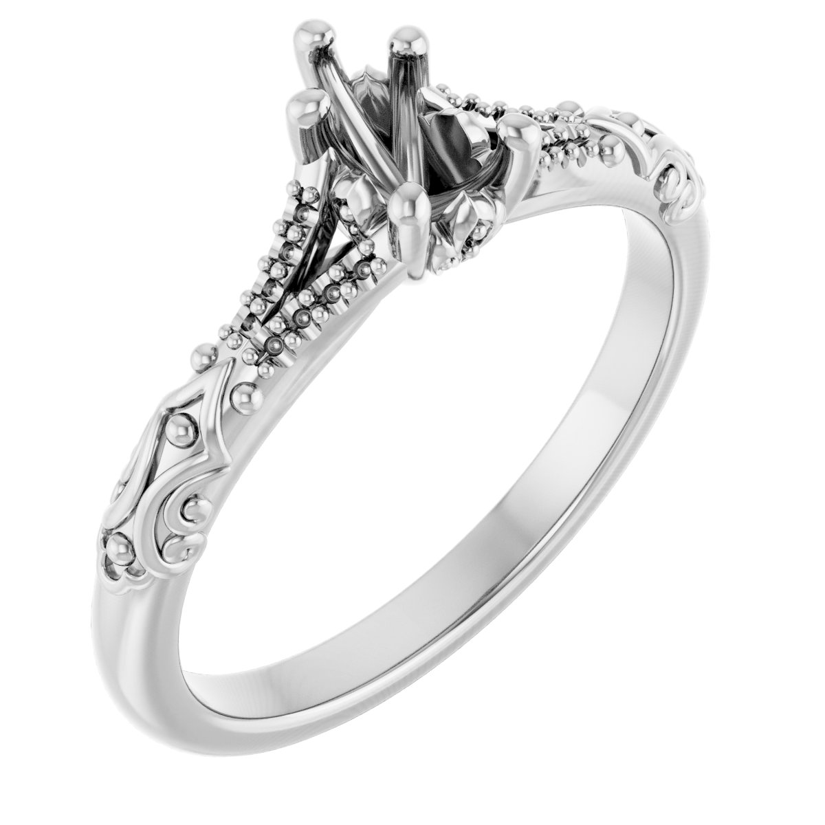 Solitaire Sculptural Engagement Ring