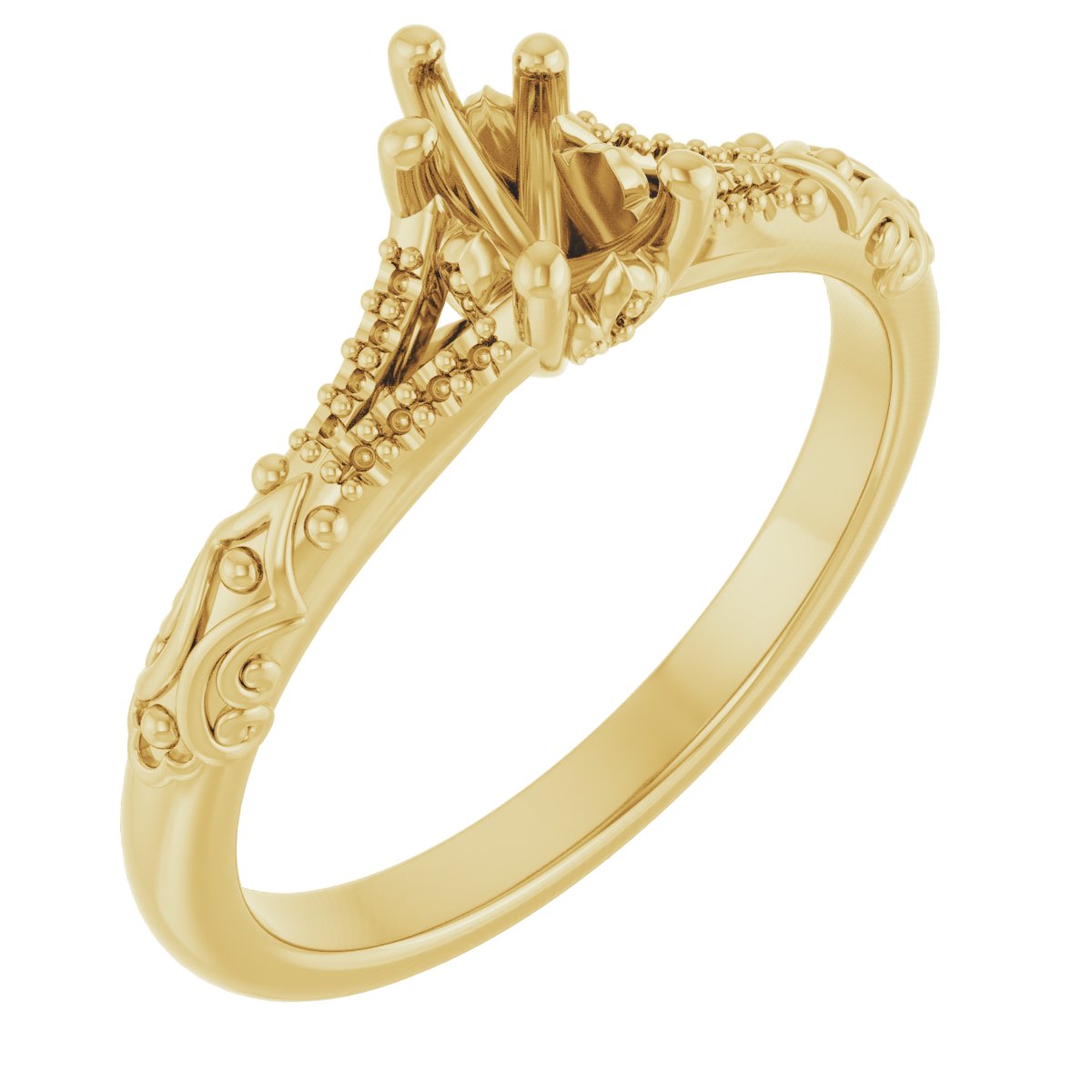 Solitaire Sculptural Engagement Ring