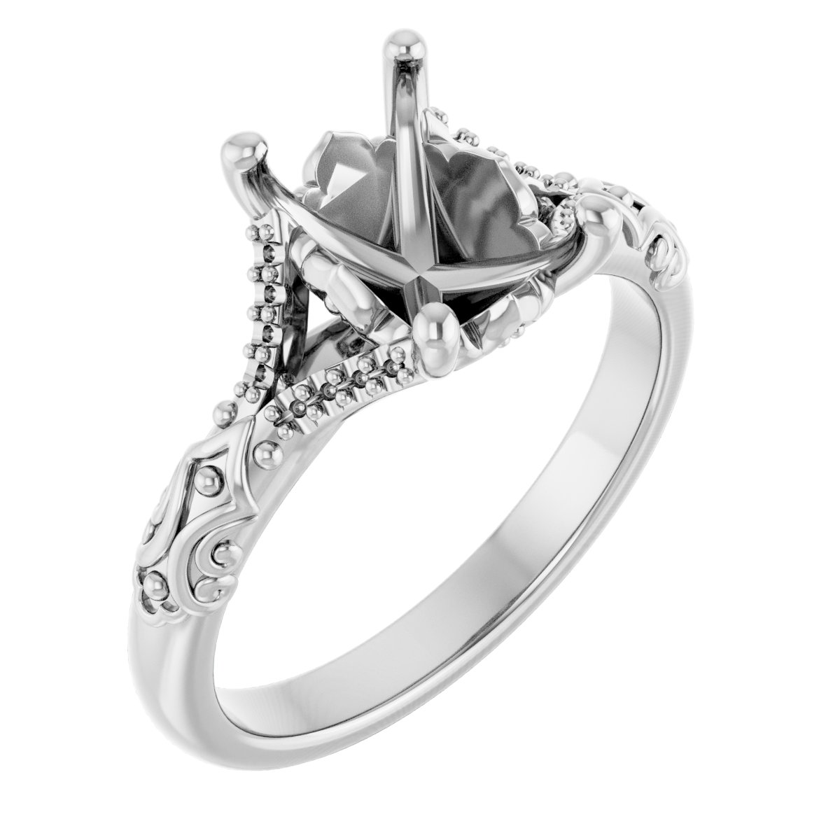 Solitaire Sculptural Engagement Ring