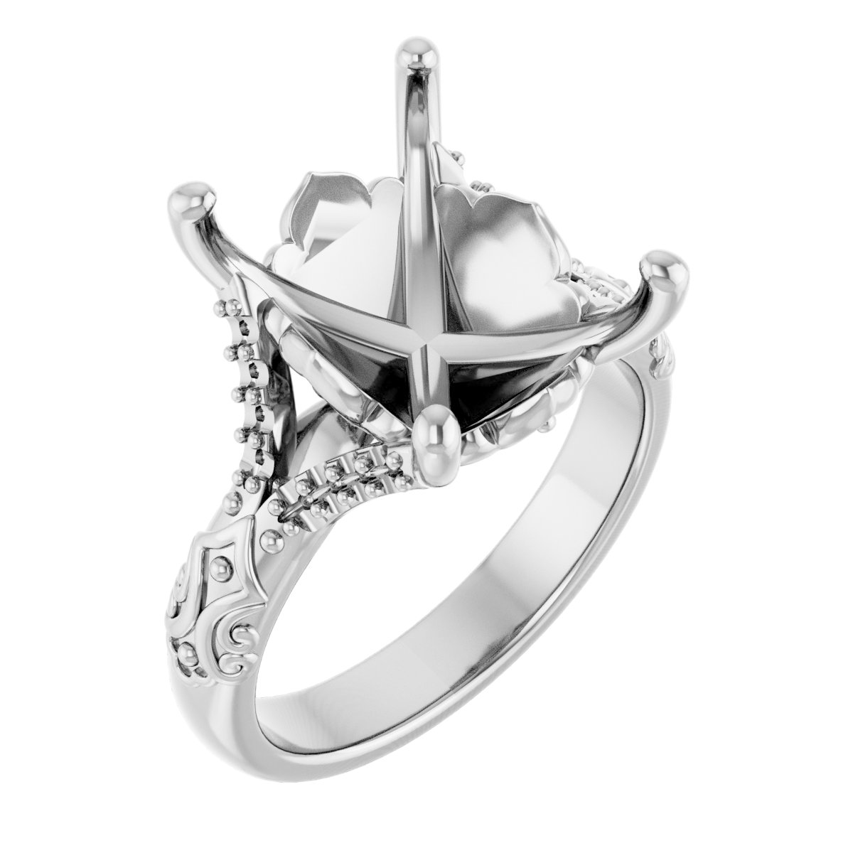 Solitaire Sculptural Engagement Ring