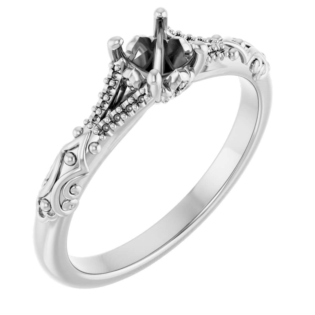 Solitaire Sculptural Engagement Ring