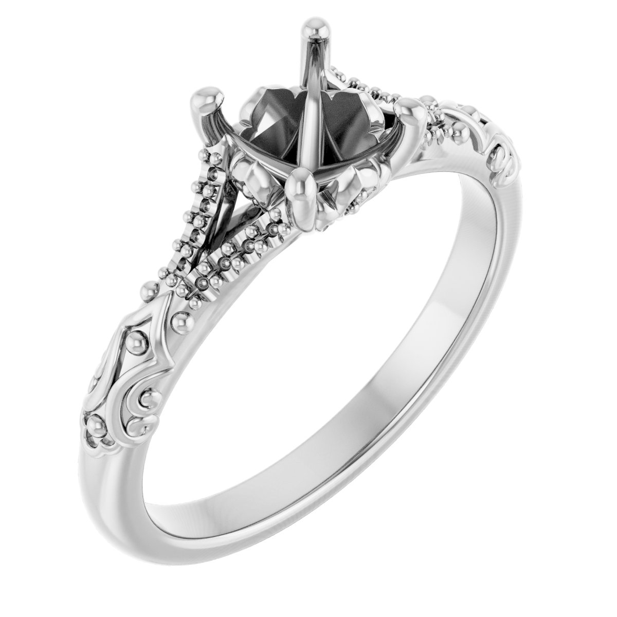 Solitaire Sculptural Engagement Ring