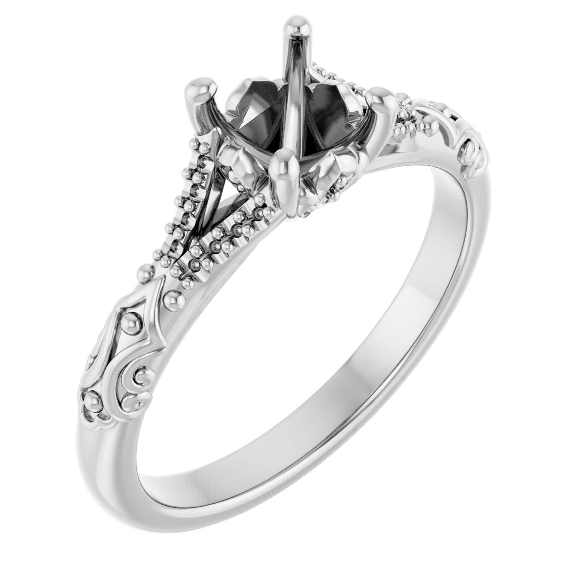 Solitaire Sculptural Engagement Ring