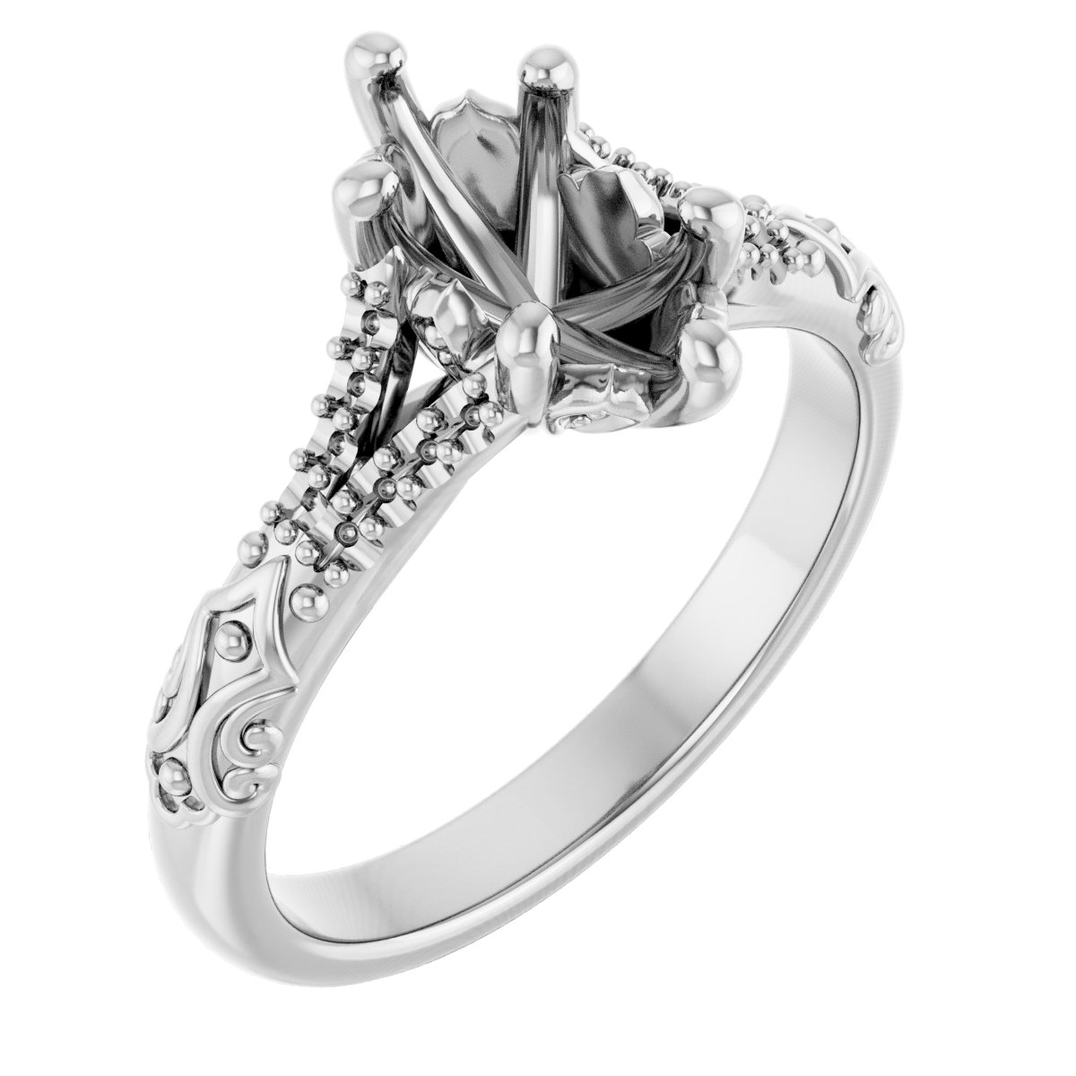 Solitaire Sculptural Engagement Ring