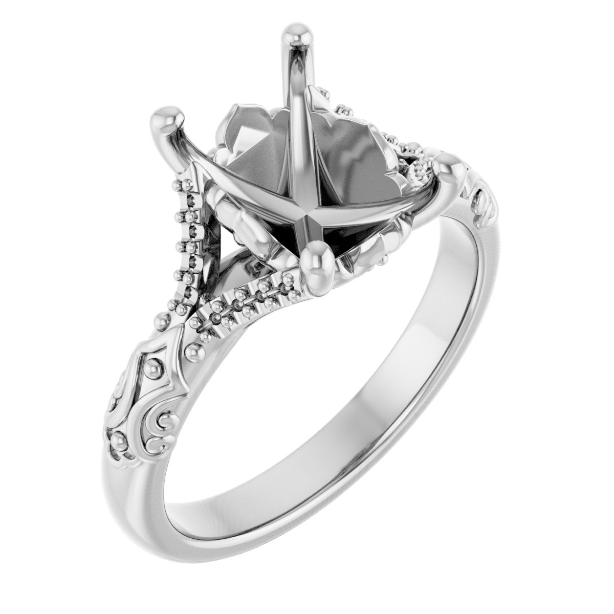 Solitaire Sculptural Engagement Ring