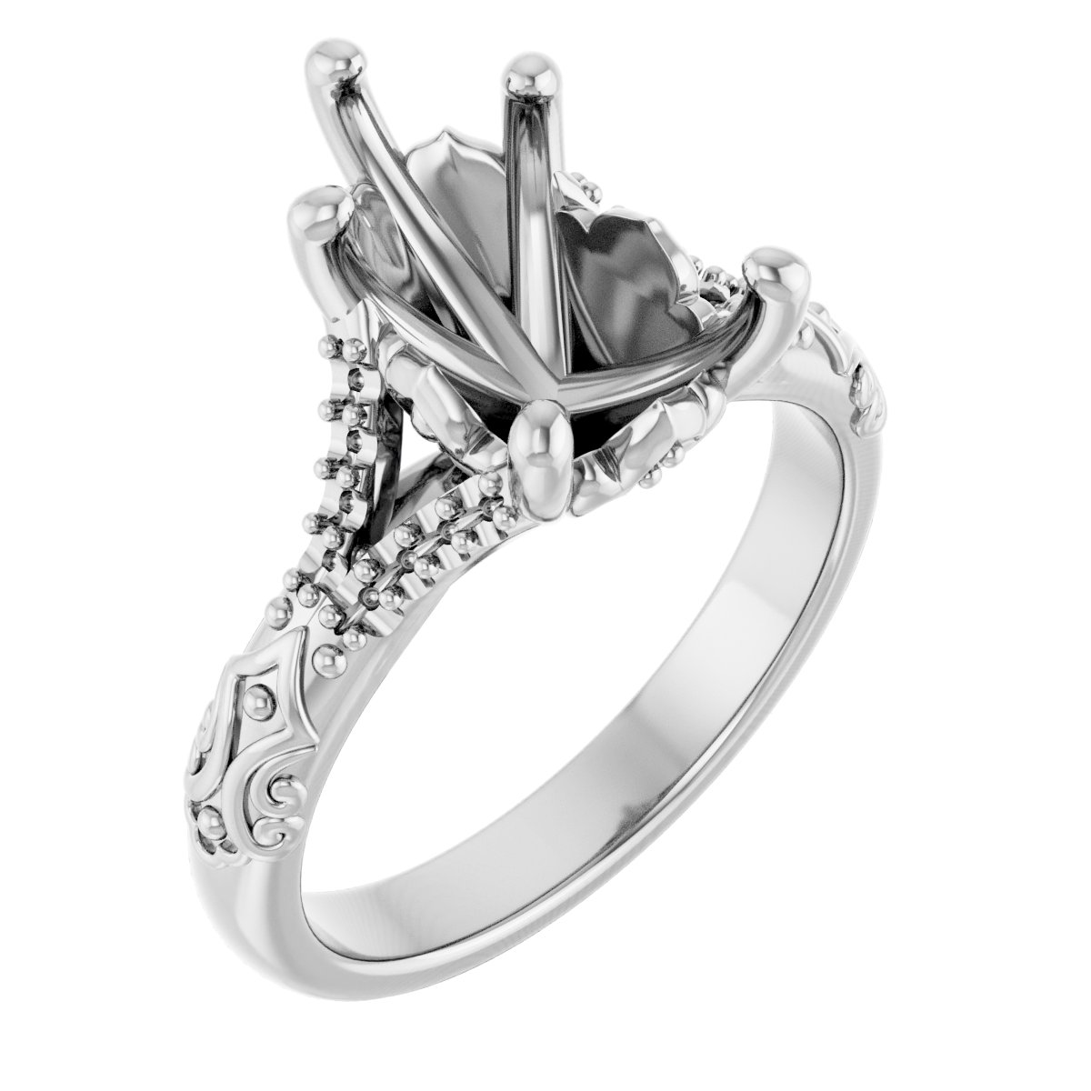 Solitaire Sculptural Engagement Ring