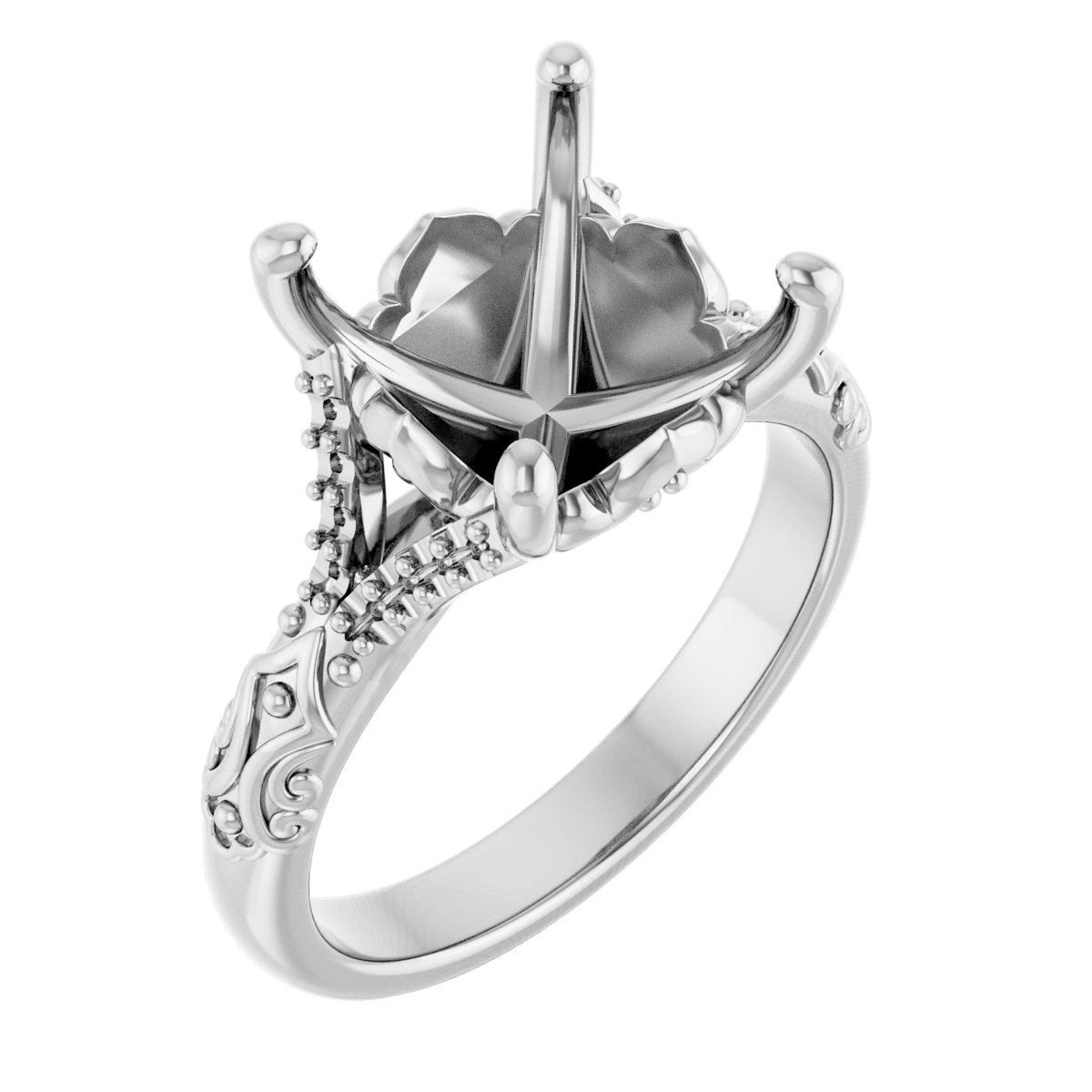 Solitaire Sculptural Engagement Ring