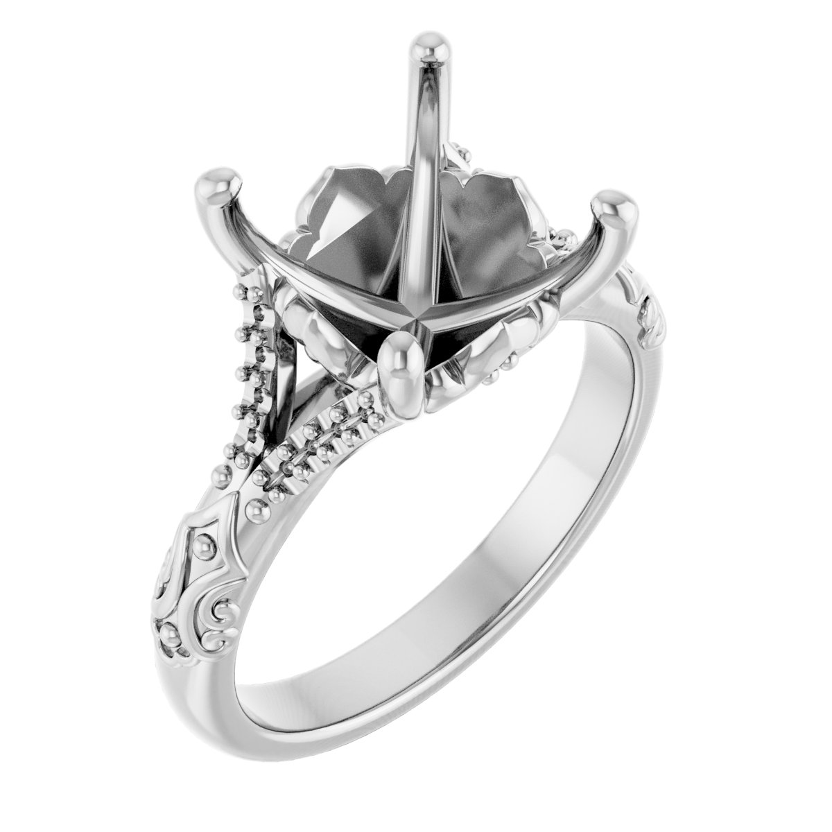 Solitaire Sculptural Engagement Ring