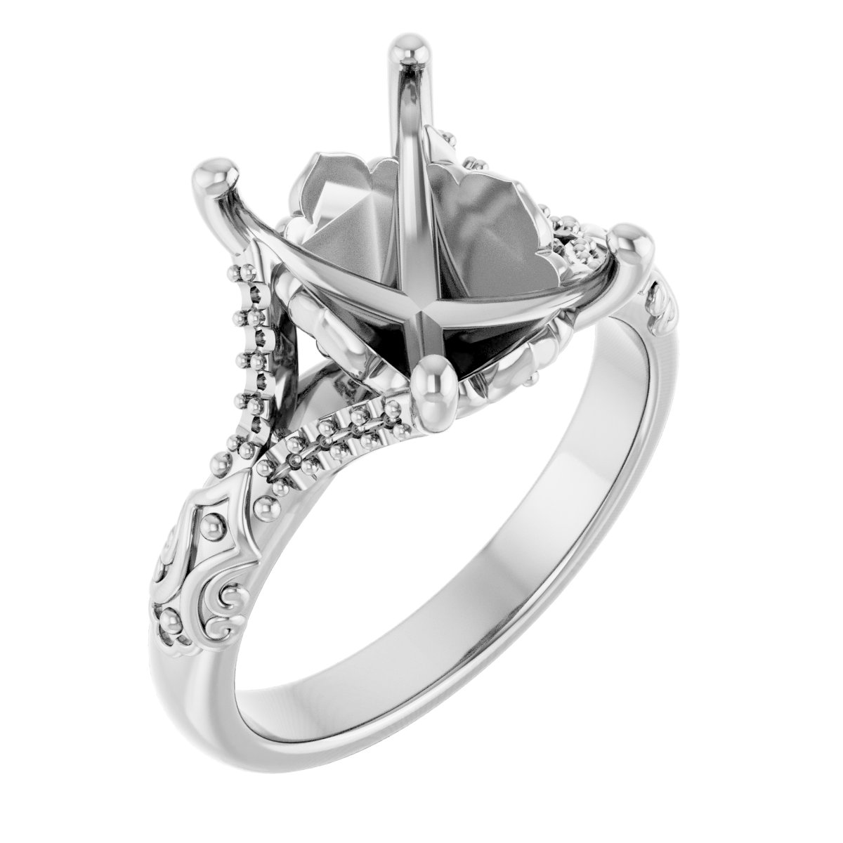 Solitaire Sculptural Engagement Ring