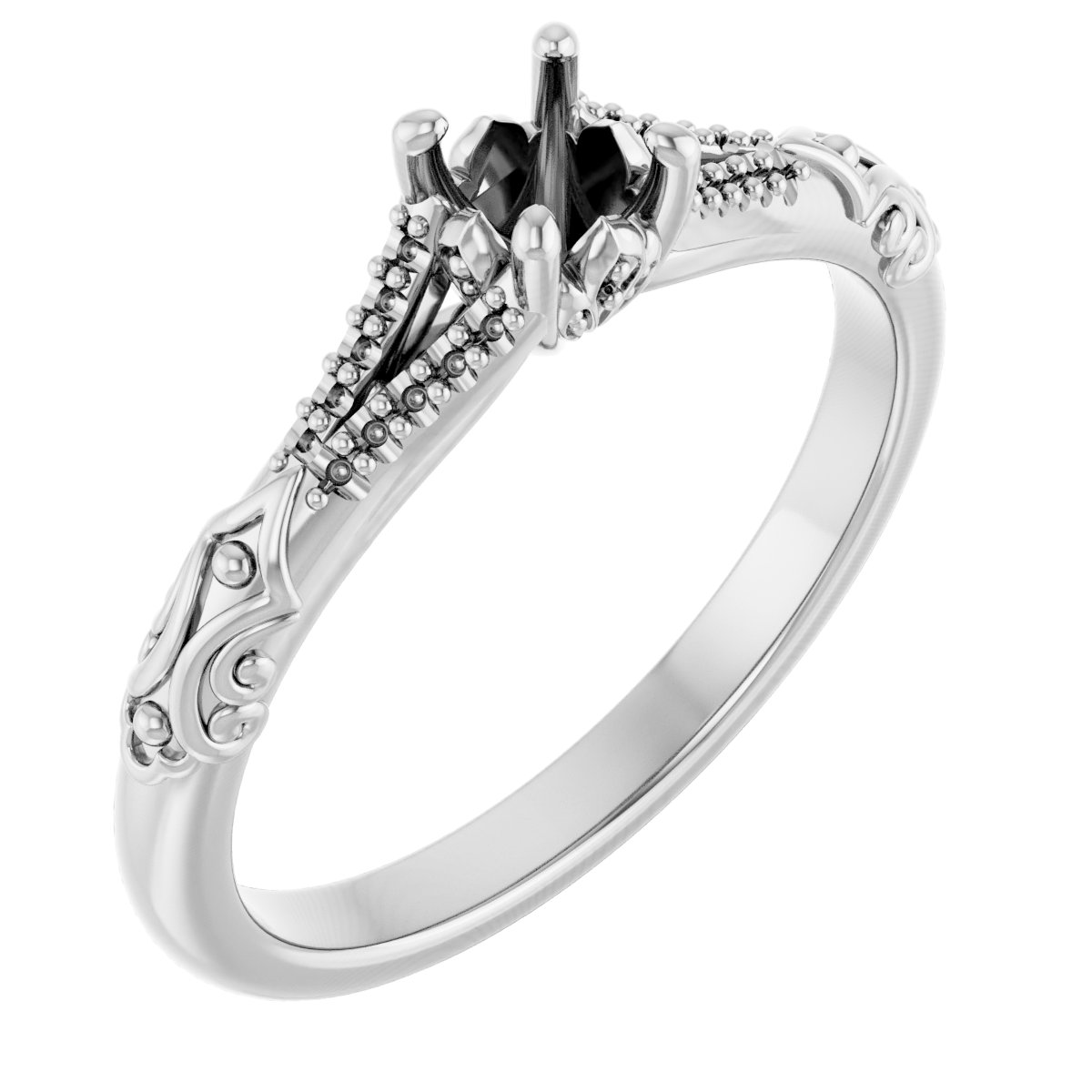 Solitaire Sculptural Engagement Ring