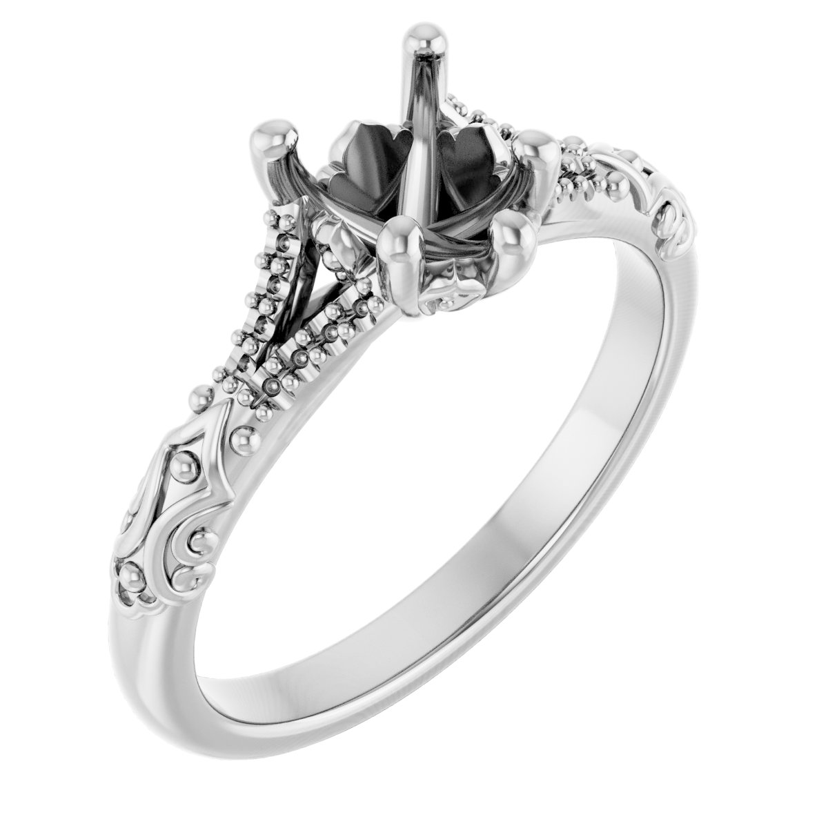 Solitaire Sculptural Engagement Ring