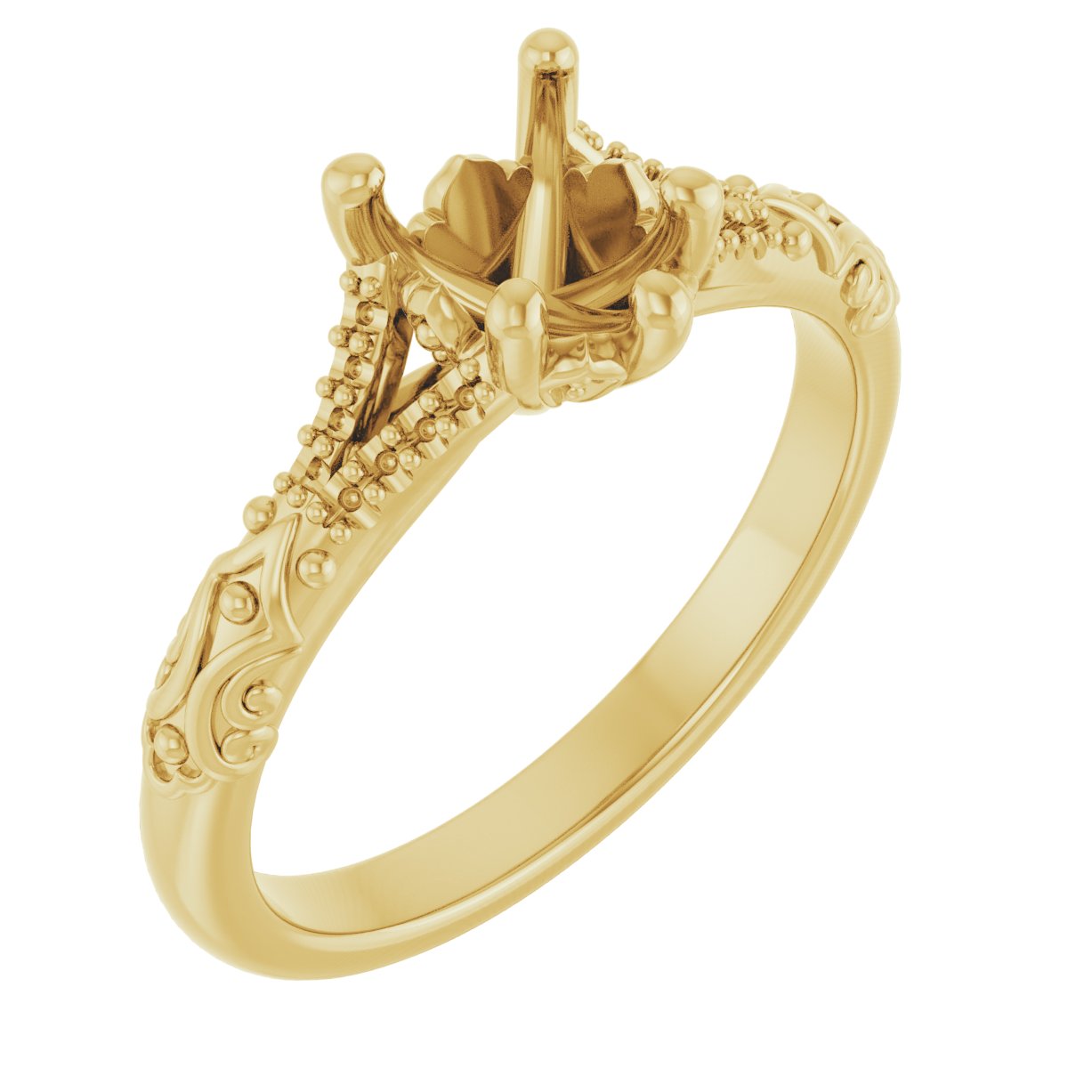 Solitaire Sculptural Engagement Ring