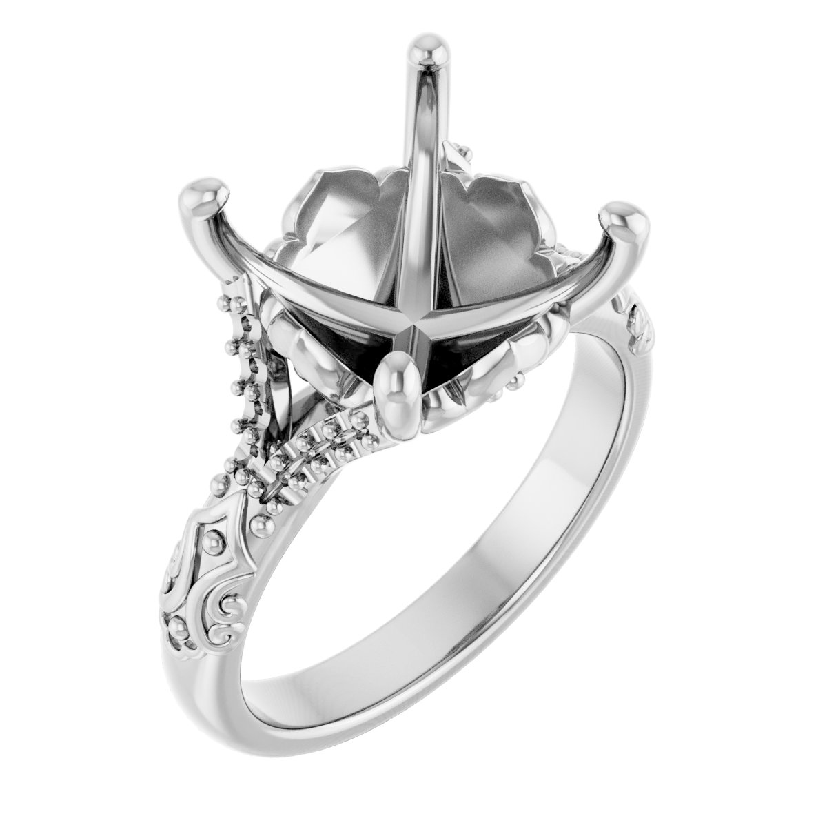 Solitaire Sculptural Engagement Ring