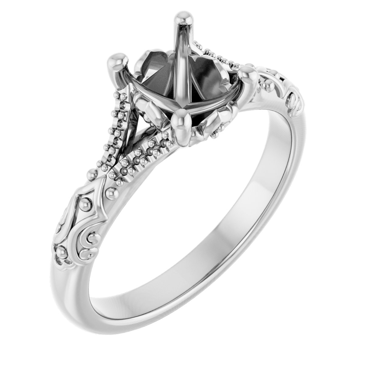 Solitaire Sculptural Engagement Ring