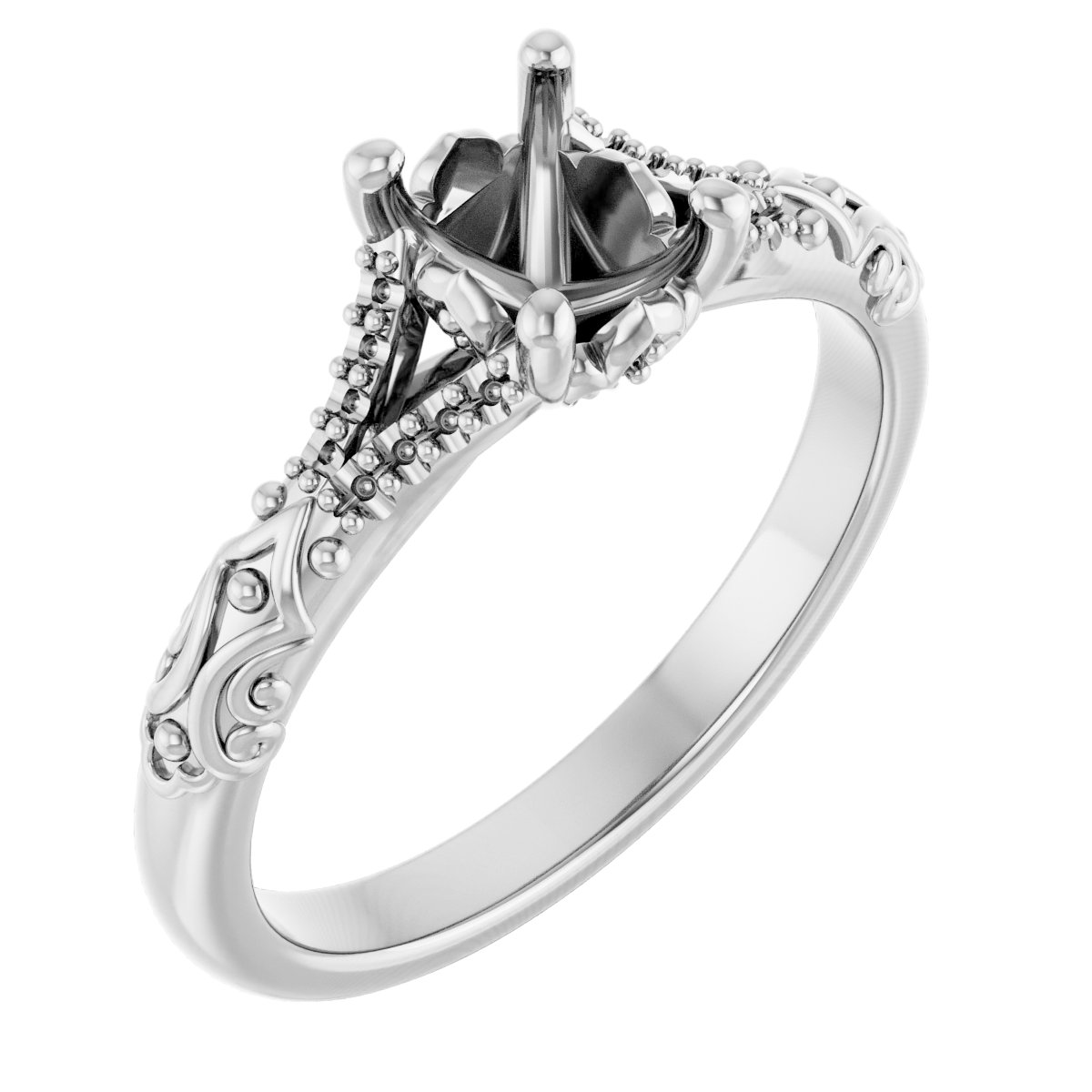 Solitaire Sculptural Engagement Ring