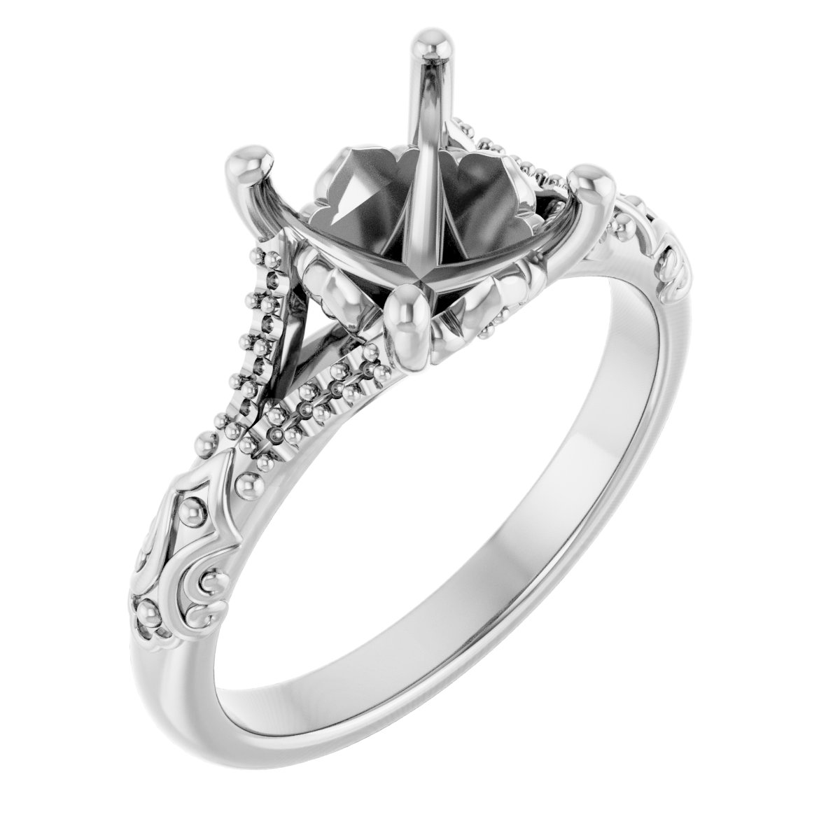 Solitaire Sculptural Engagement Ring