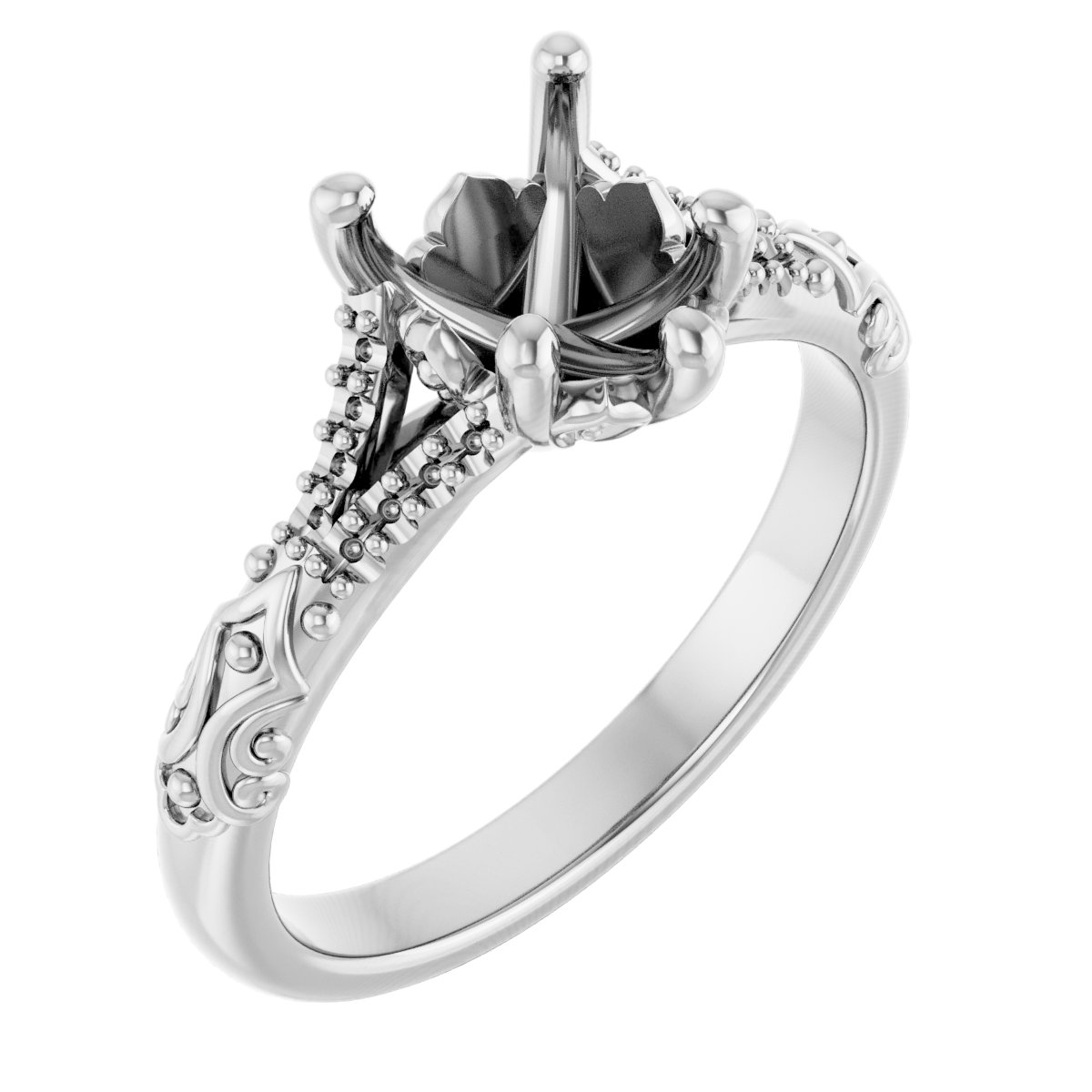 Solitaire Sculptural Engagement Ring