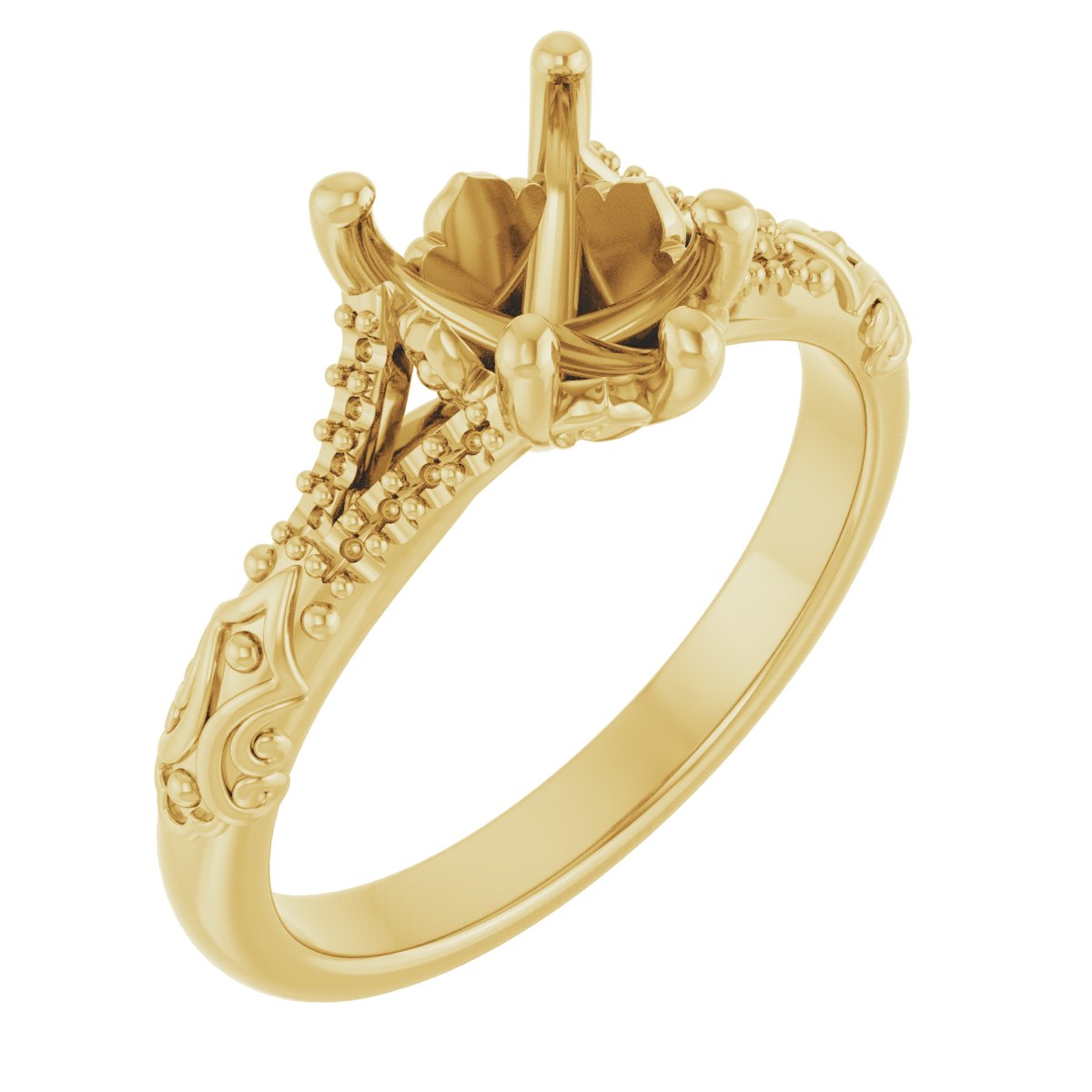Solitaire Sculptural Engagement Ring