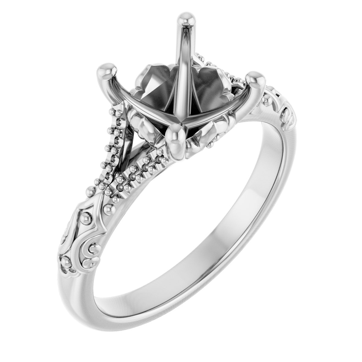 Solitaire Sculptural Engagement Ring