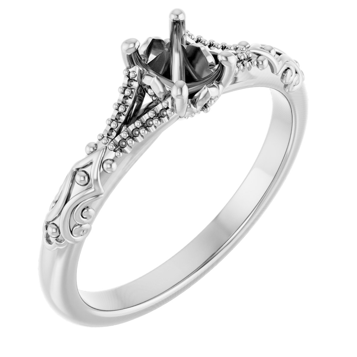 Solitaire Sculptural Engagement Ring
