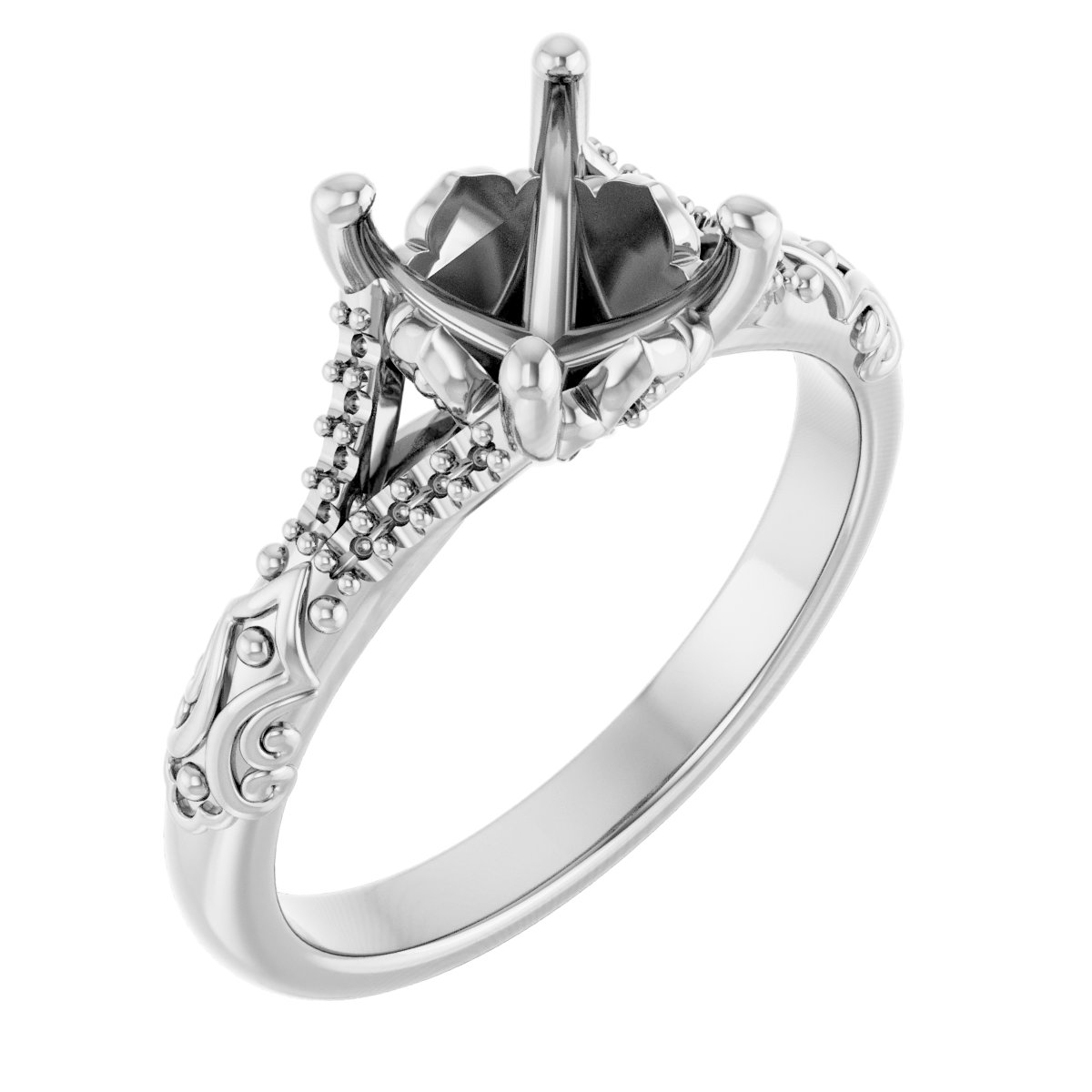 Solitaire Sculptural Engagement Ring