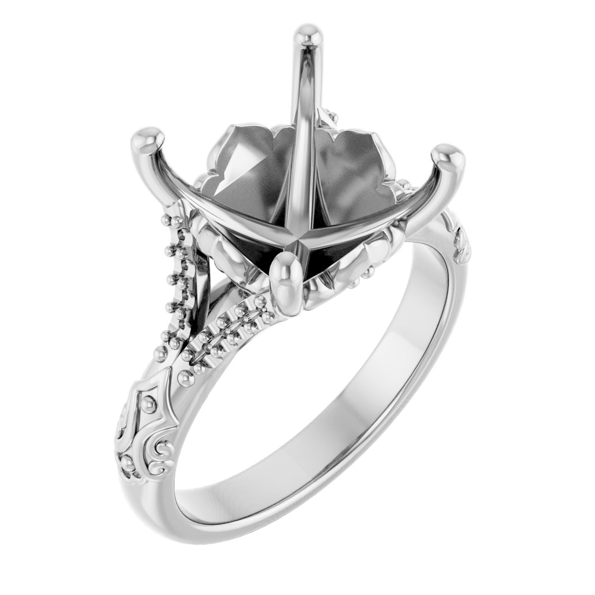 Solitaire Sculptural Engagement Ring