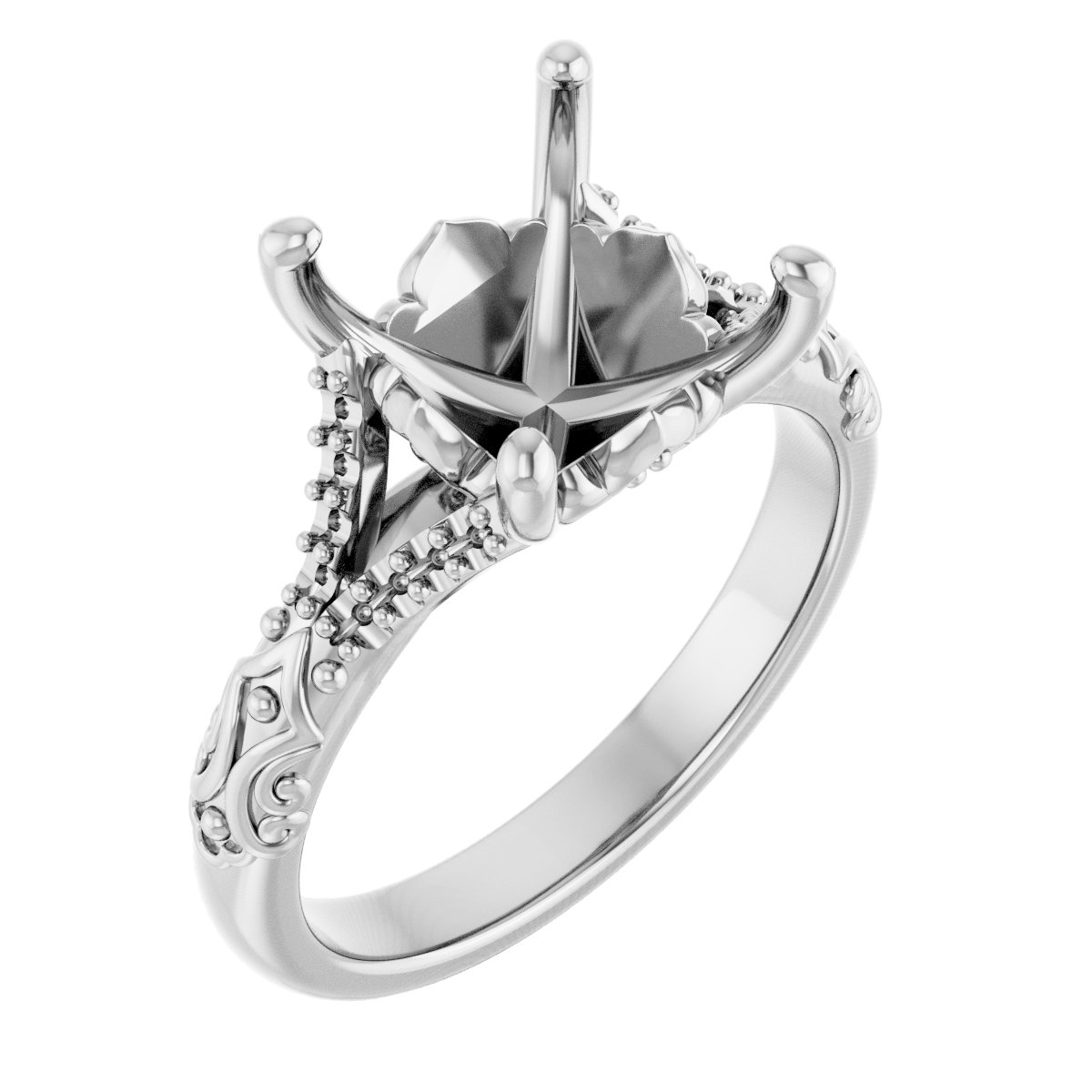 Solitaire Sculptural Engagement Ring