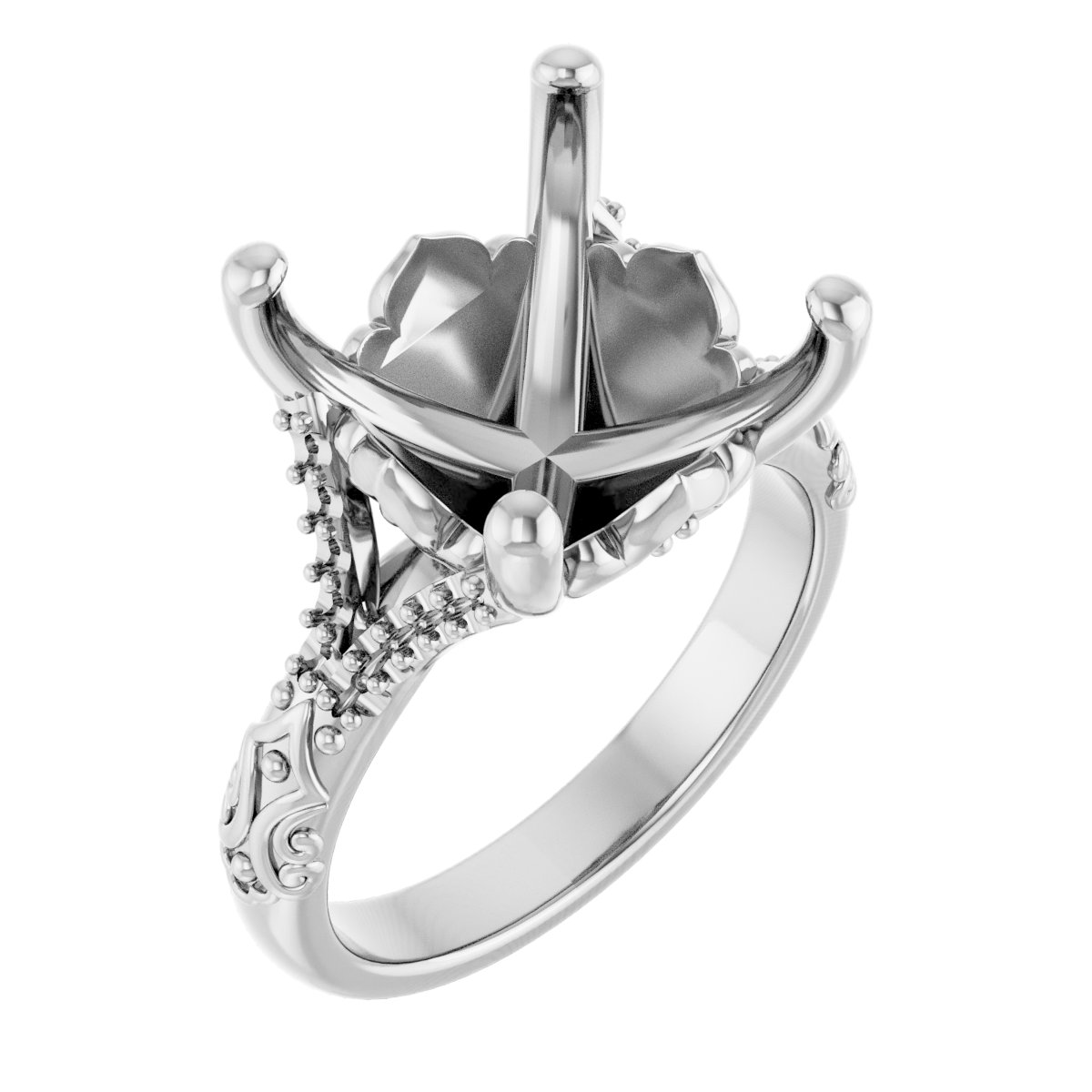 Solitaire Sculptural Engagement Ring