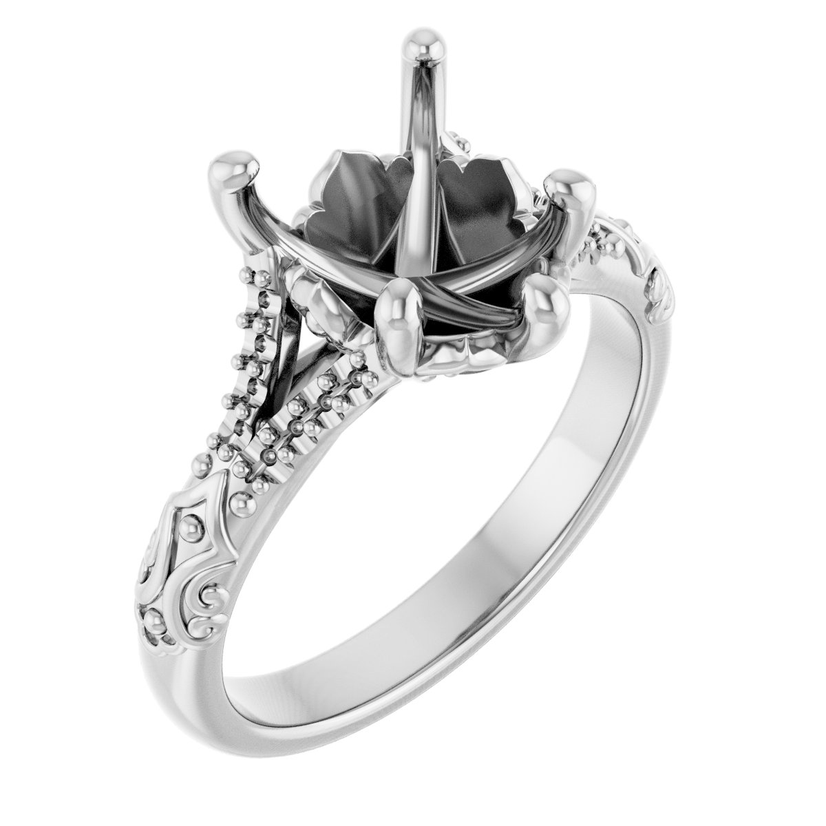 Solitaire Sculptural Engagement Ring