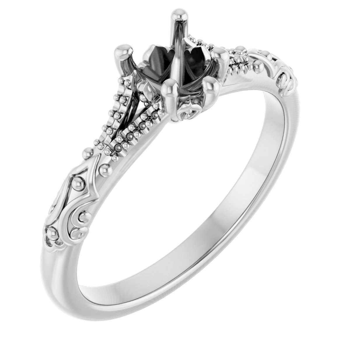 Solitaire Sculptural Engagement Ring